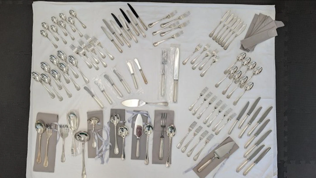 Christofle - Cutlery set (95) - Malmaison - .925 silver