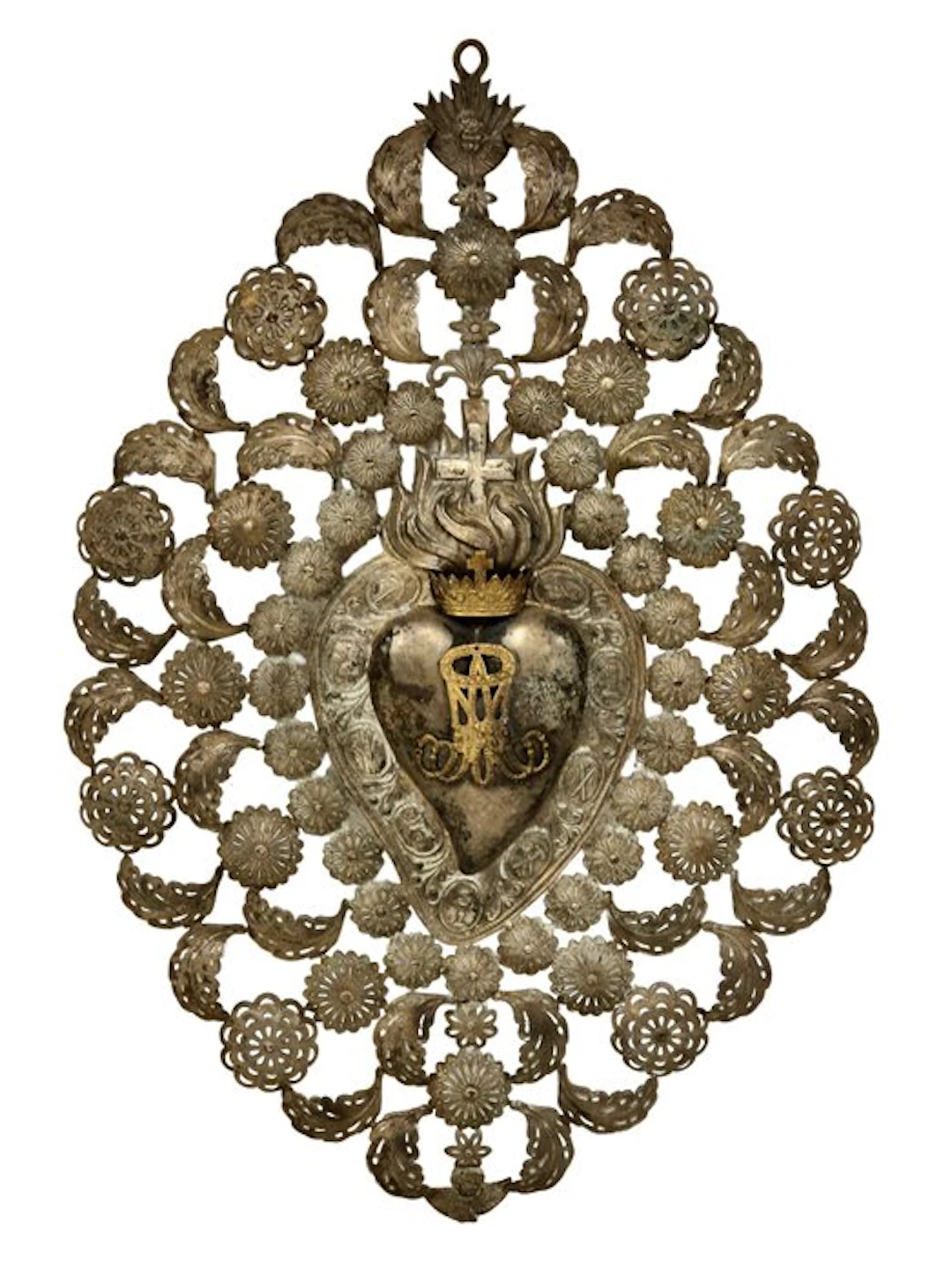 Ex voto - Silver-plated metal - 1930-1940 - Great ex-voto...