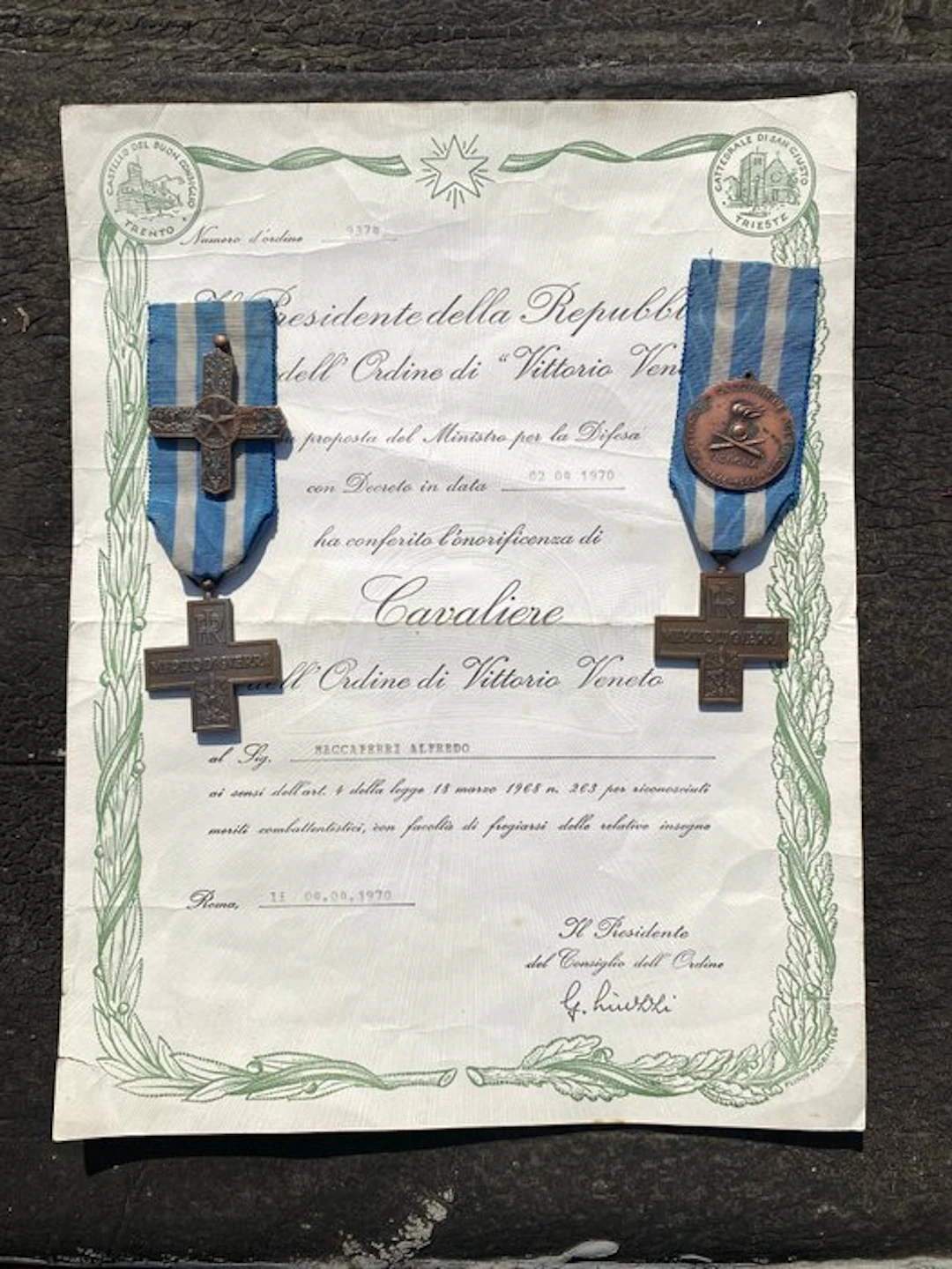 Italy - Military medal - War Merit Cross Medals