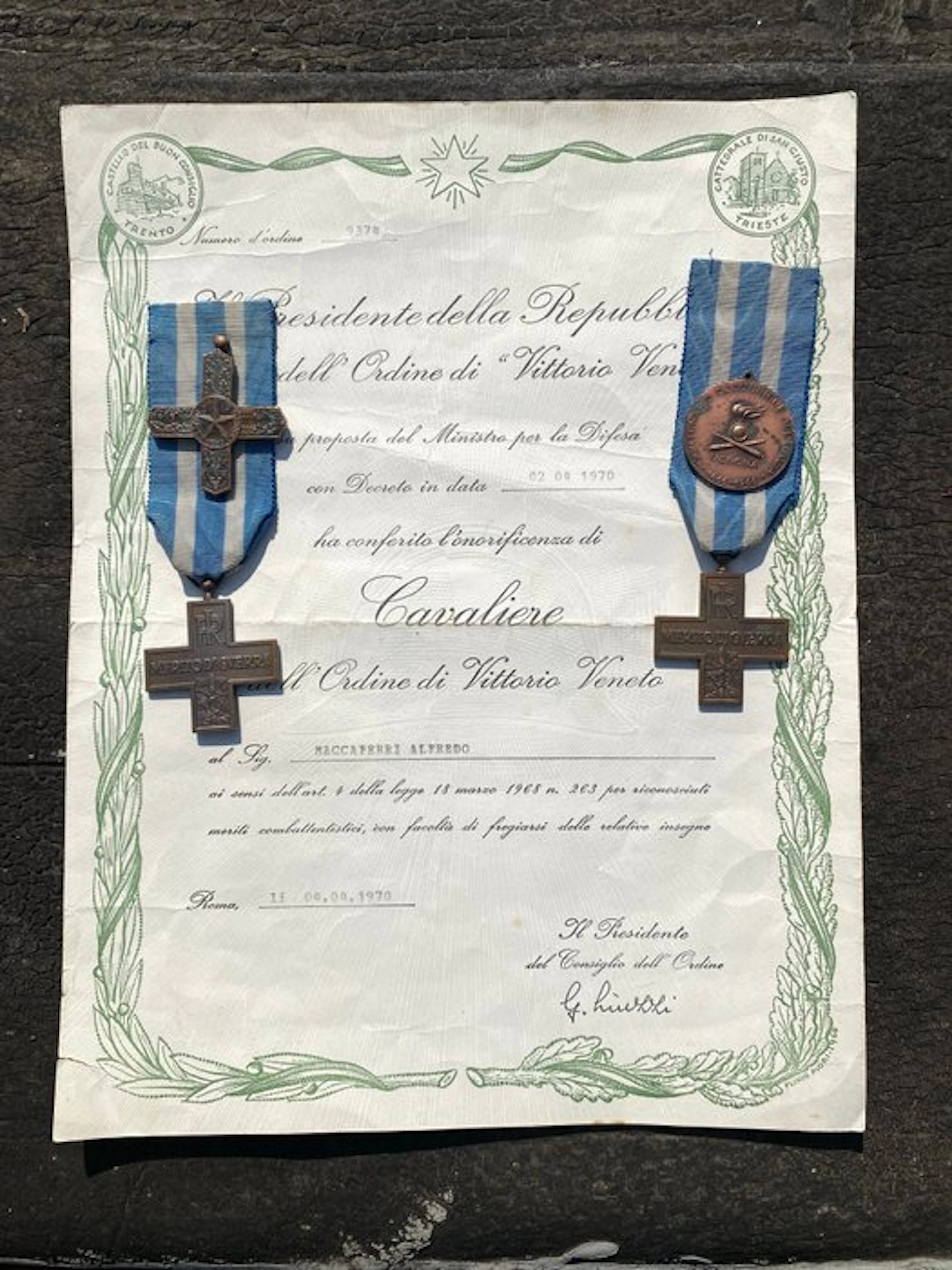 Italy - Military medal - War Merit Cross Medals