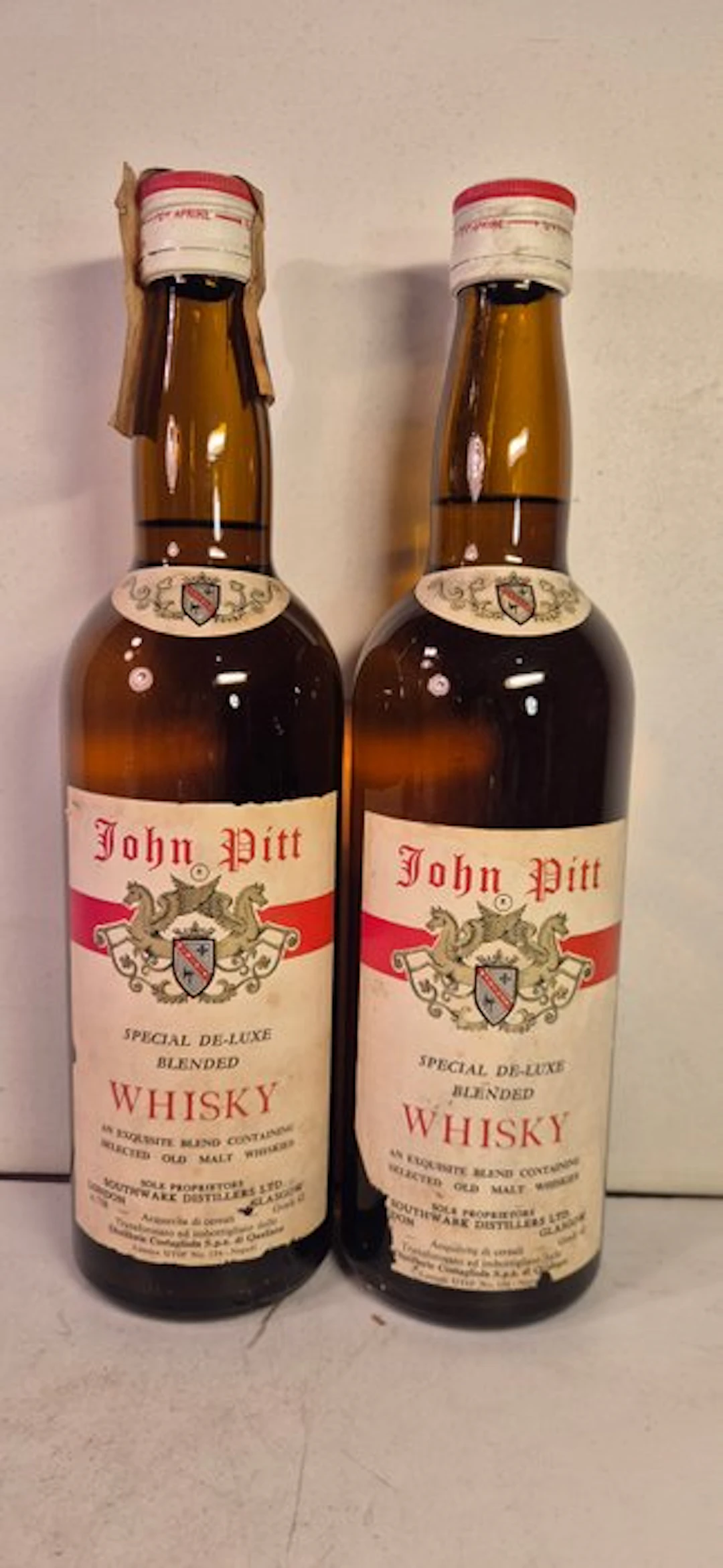 John Pitt Special De-Luxe - b. 1970s - 75cl - 2 bottles
