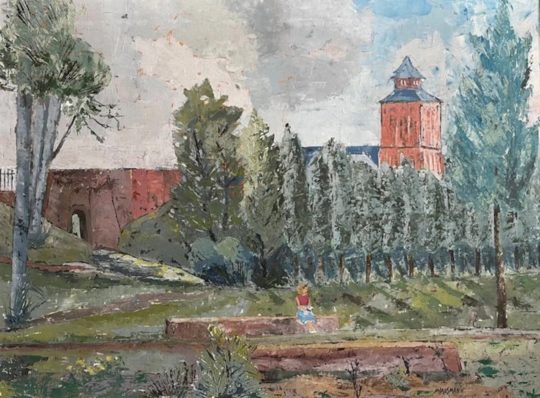 M. Hausmann (XX) - Oud impressionistisch schilderij