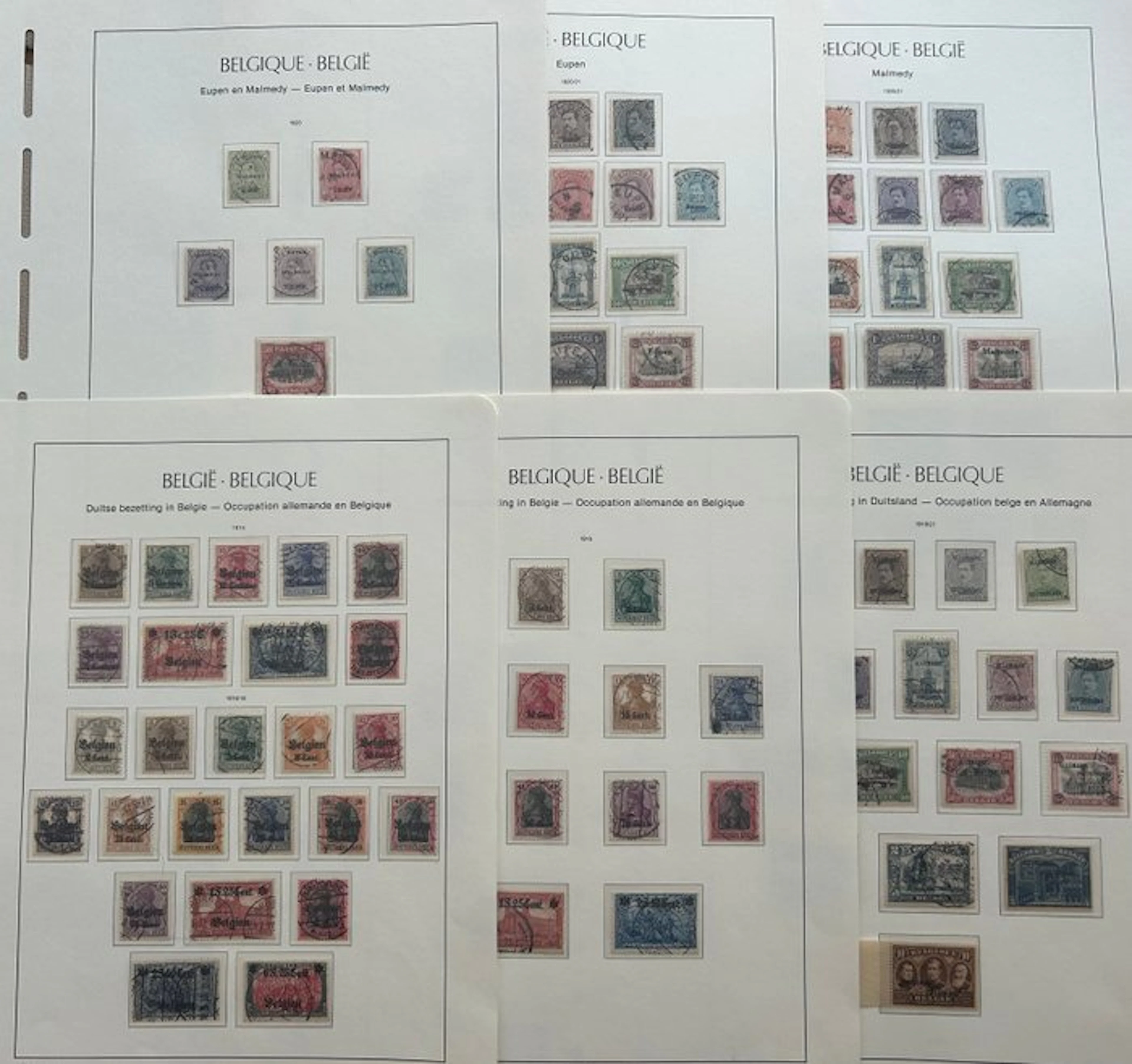 Belgium 1914/1921 - Complete collection of occupation...