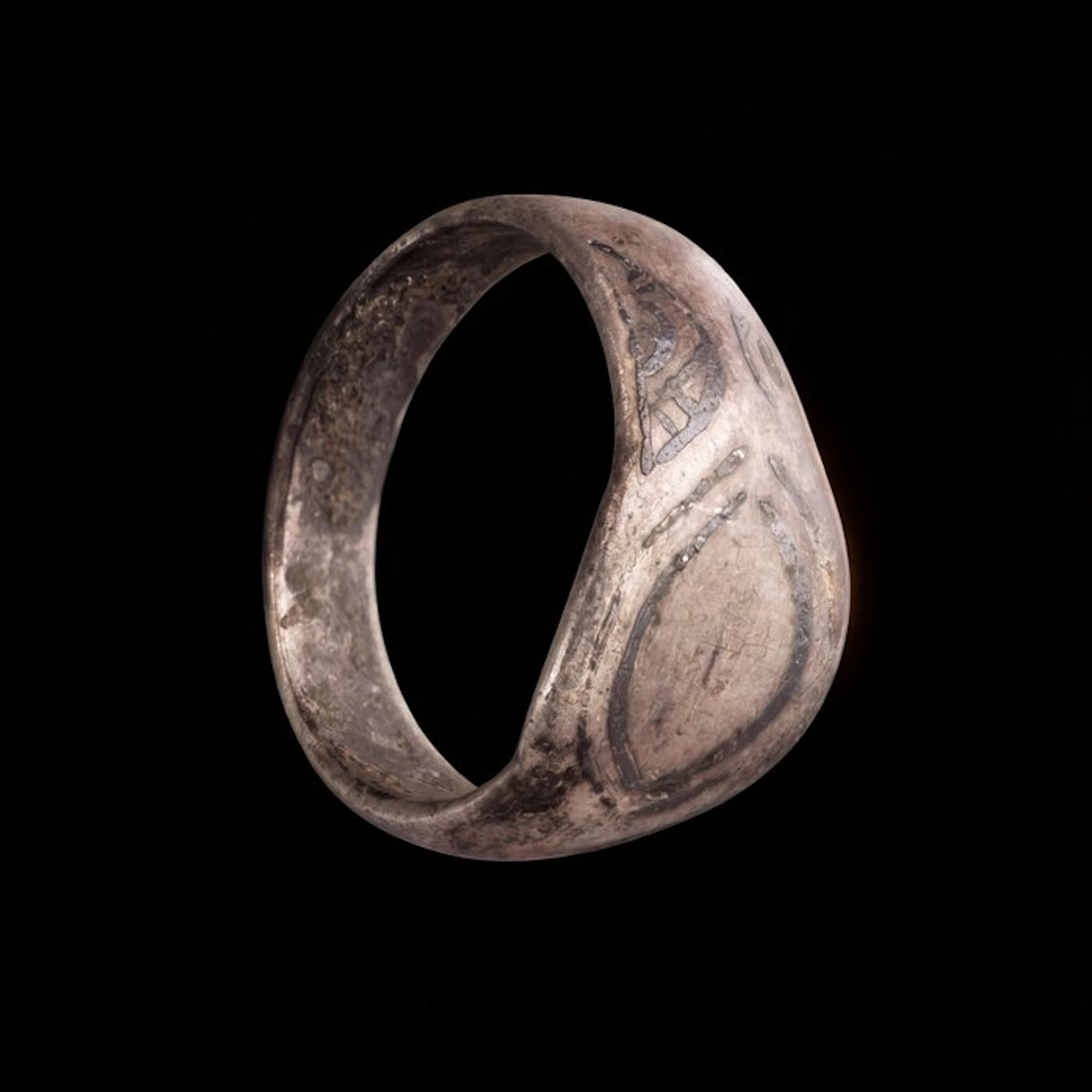 Viking Era Silver Beautiful Odin’s Eye Ring – Hringr –...