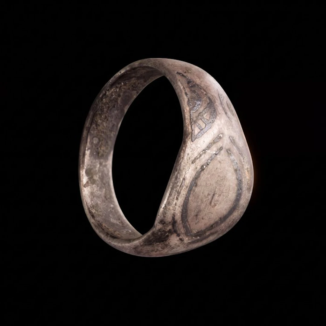 Viking Era Silver Beautiful Odin’s Eye Ring – Hringr –...