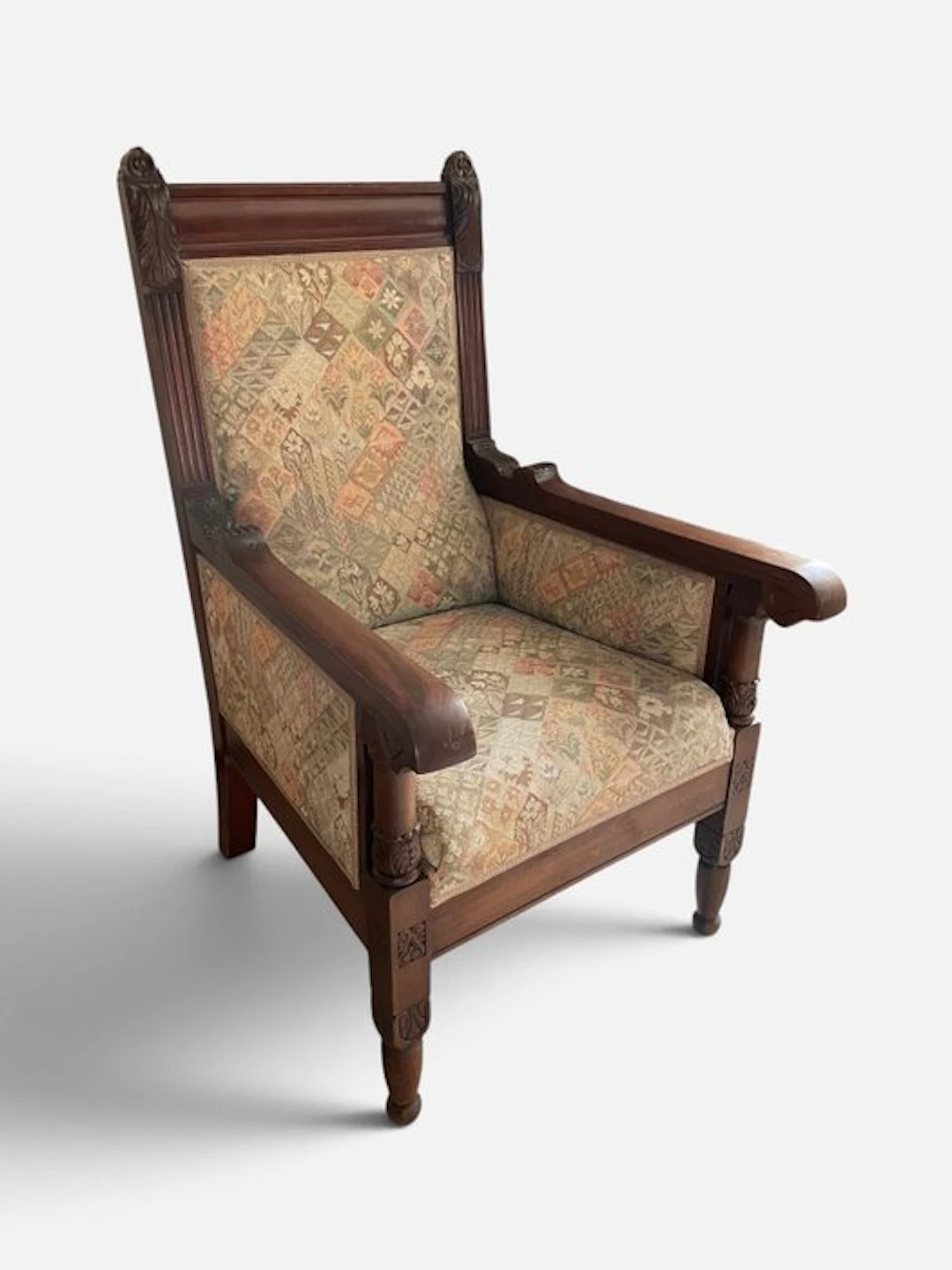 Armchair - Wood - Antique Gründerzeit armchair