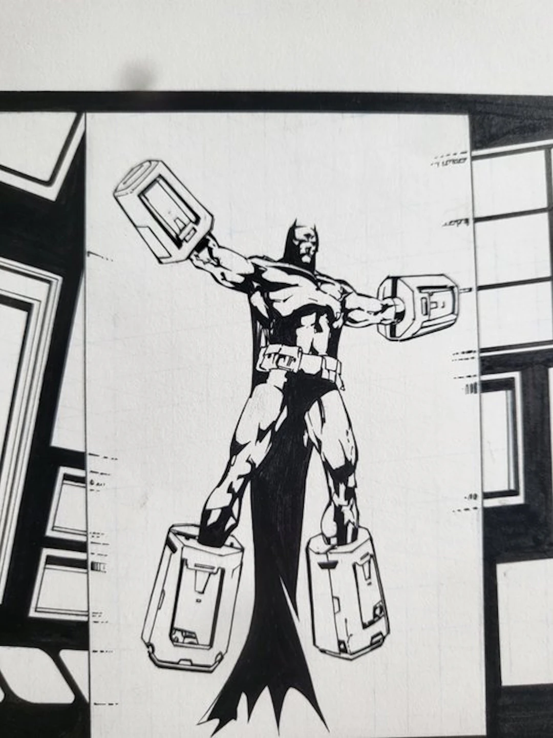 Shane Davis (pencil) - Matt Banning (ink) Original page - Batman