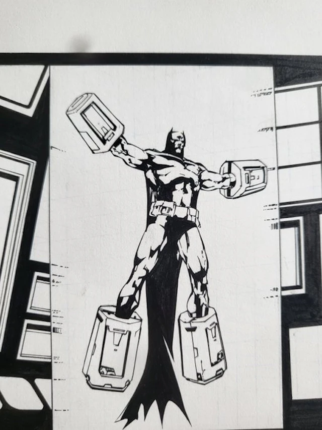 Shane Davis (pencil) - Matt Banning (ink) Original page - Batman