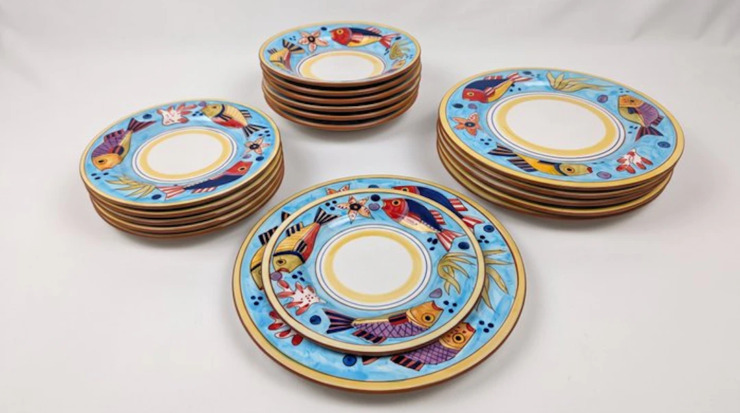 Ceramica Artistica ForMe Handpainted - Dinner service...