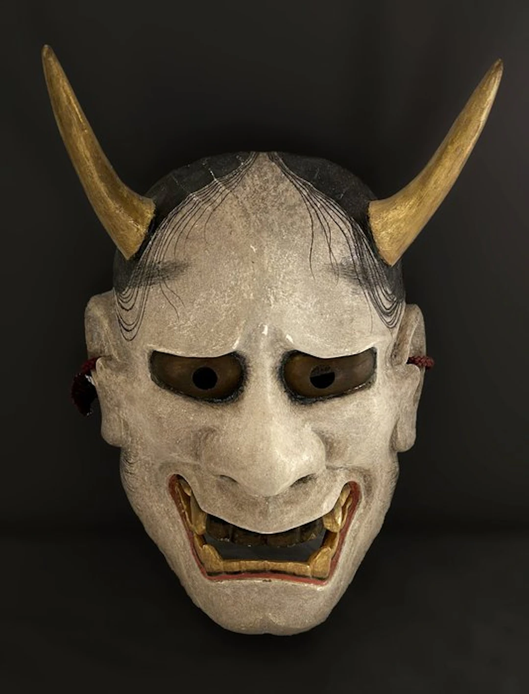 Ancient handcrafted Noh mask of Hannya 般若 - Wood - Japan...
