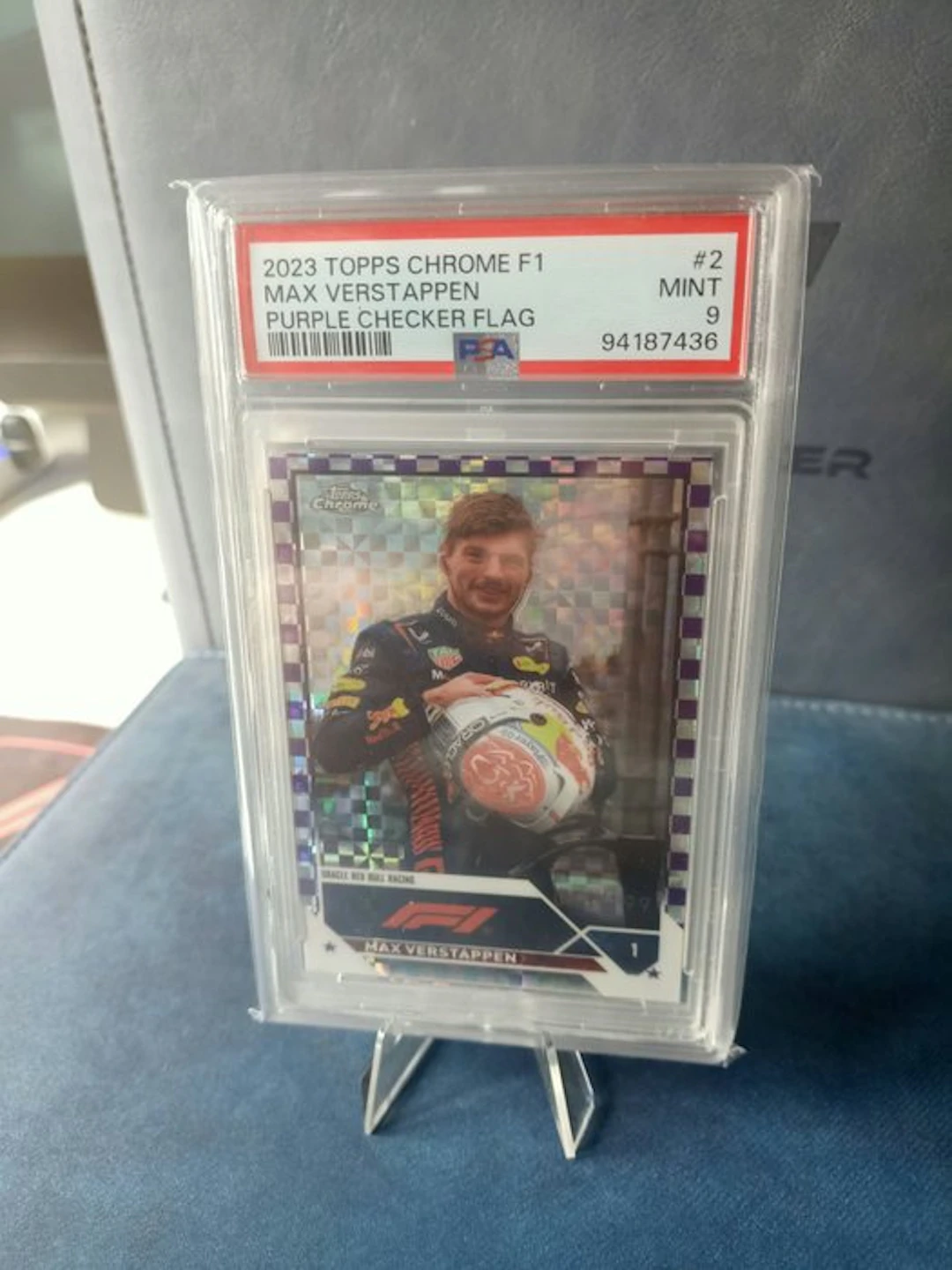 2023 Topps Chrome Max Verstappen 2 Parallel card