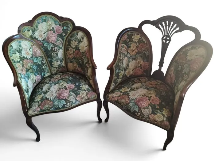 Armchair (2) - Walnut - Armchairs