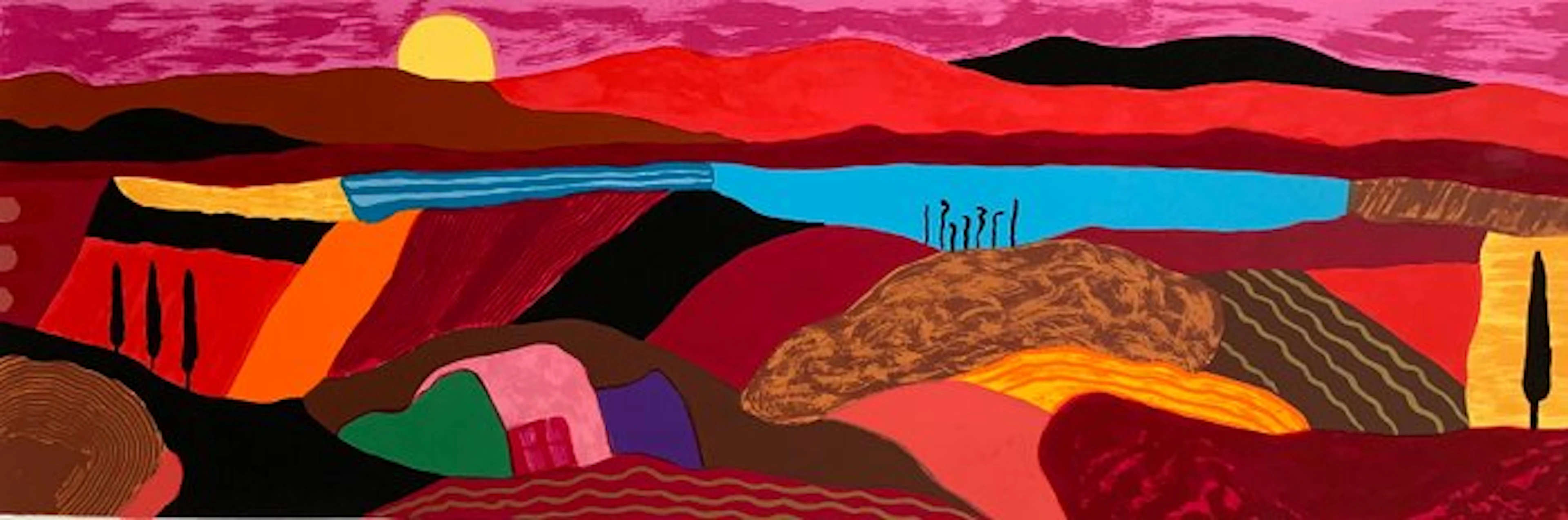 Ronald Boonacker (1955) - Toscaans Landschap III, Italy