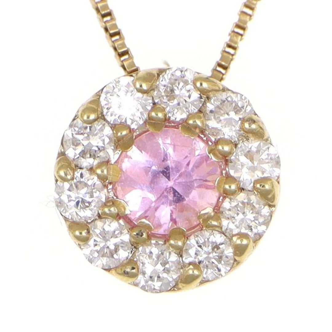 No reserve price - Necklace with pendant - 18 kt. Yellow gold Sapphire