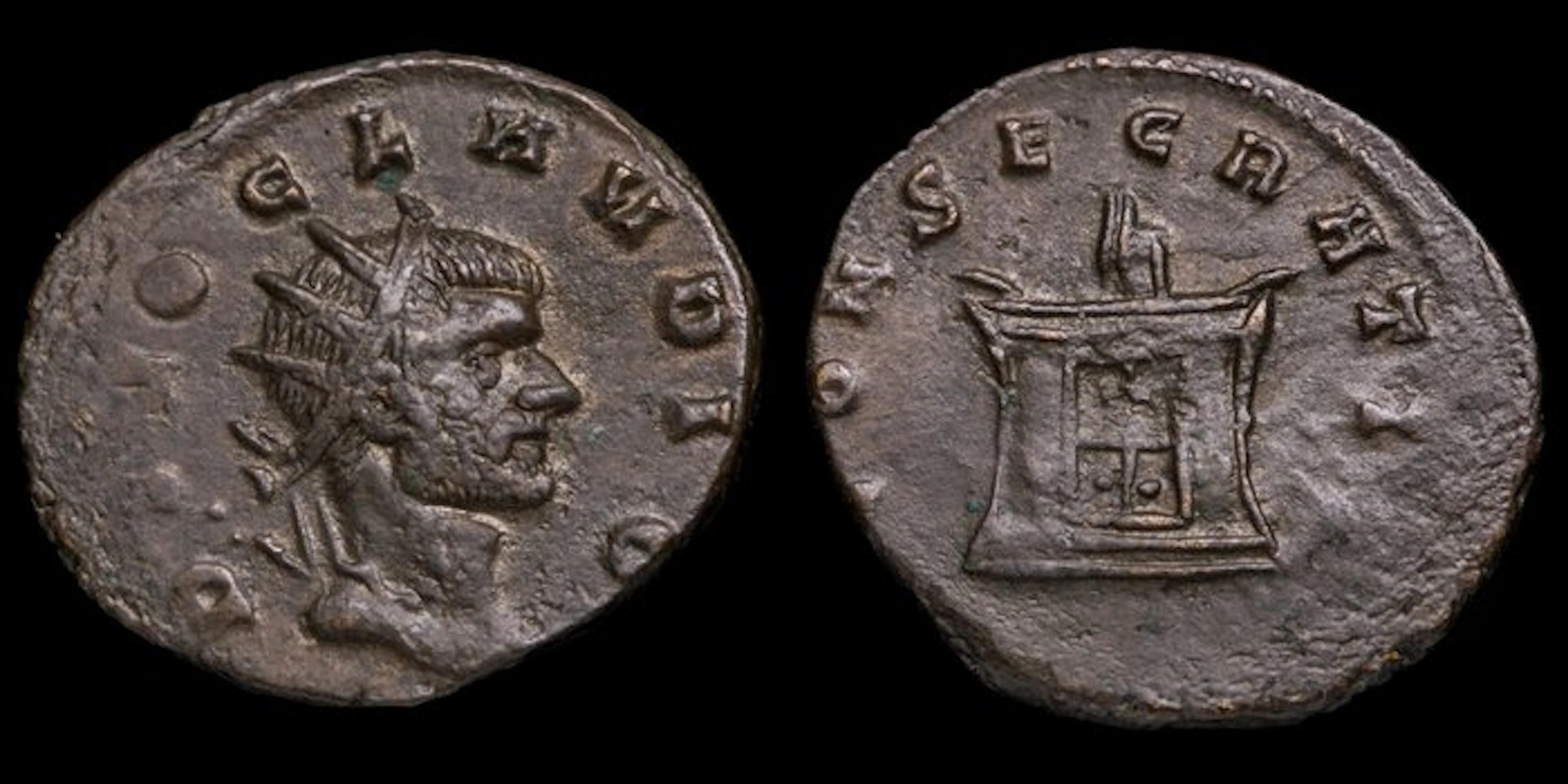 Roman Empire. Claudius II. Antoninianus CONSECRATIO (No reserve price)