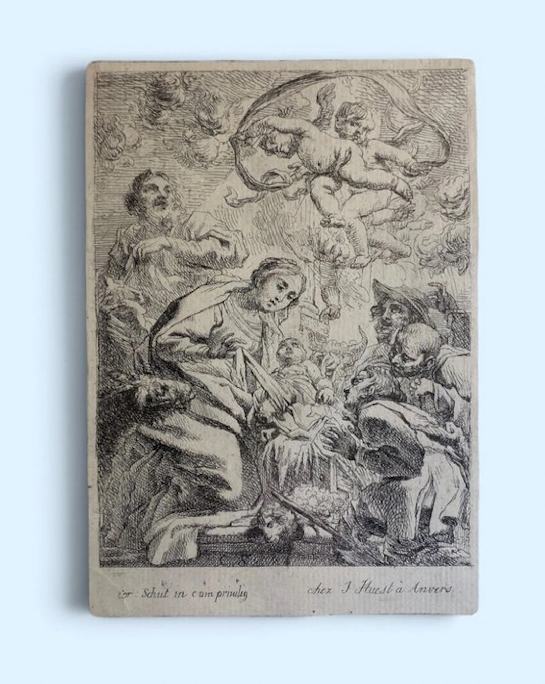 Cornelis Schut - The Adoration of the Shepherds, Hollstein 8.