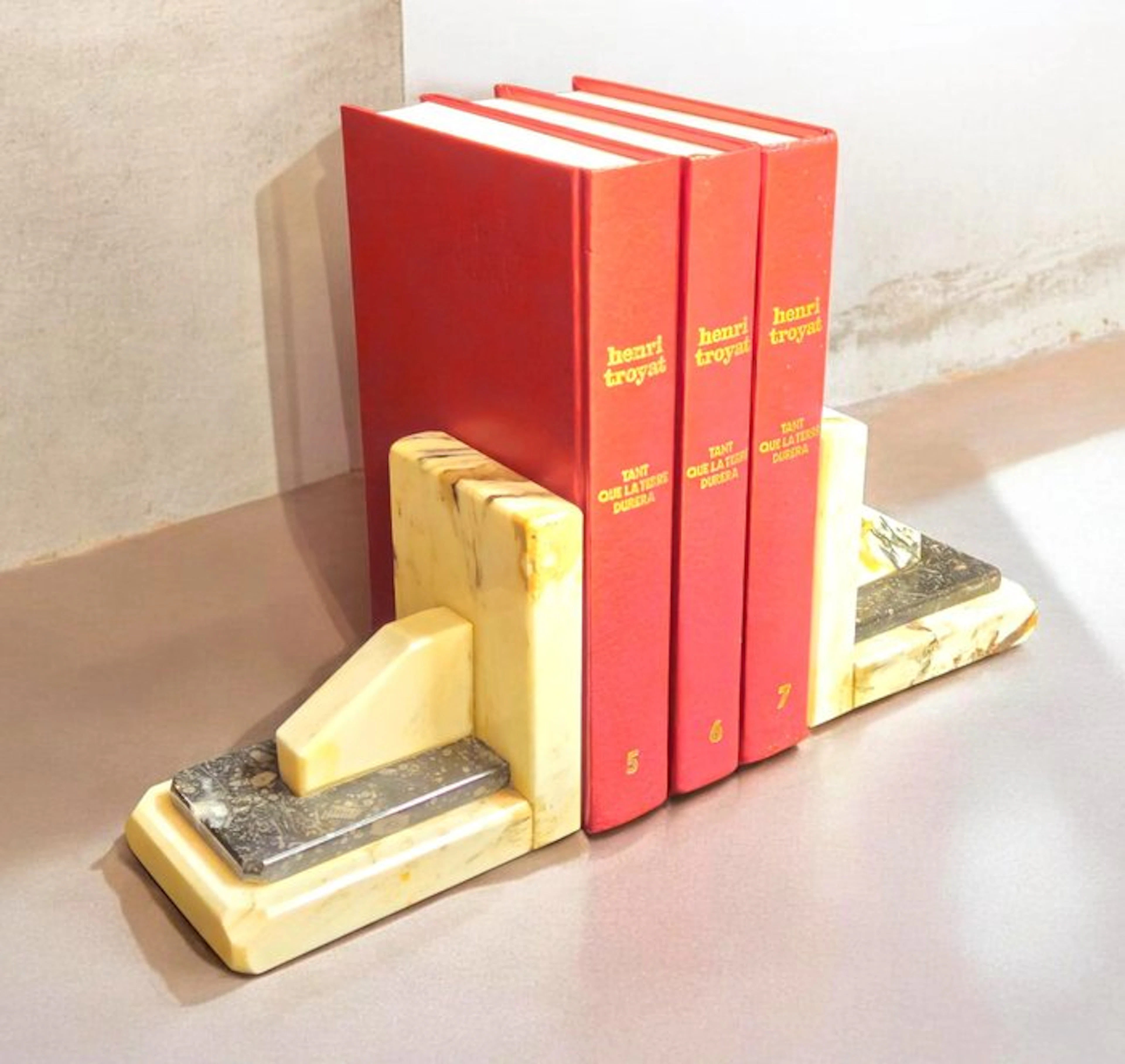 Bookends (2) - Marble, Onyx