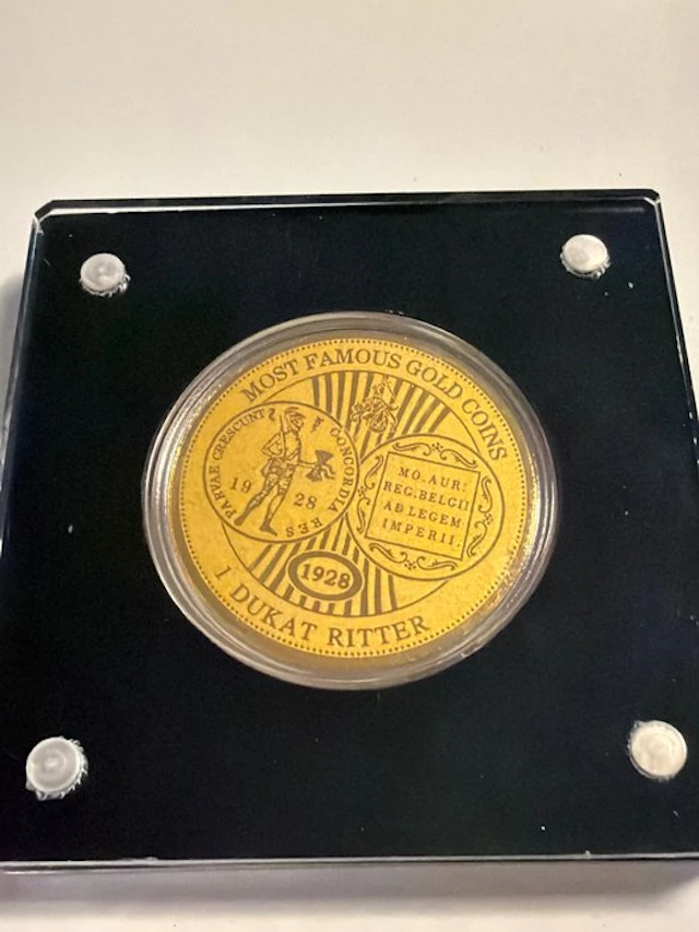 Niger. 100 Francs 1 Dukat Ritter 1928 1/200 Oz (.999) (No reserve price)