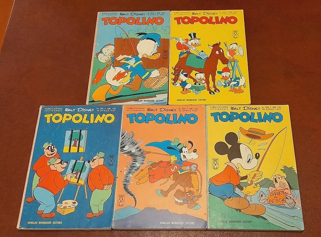 Topolino Libretto nn. 592/596 - 5 Comic - First edition