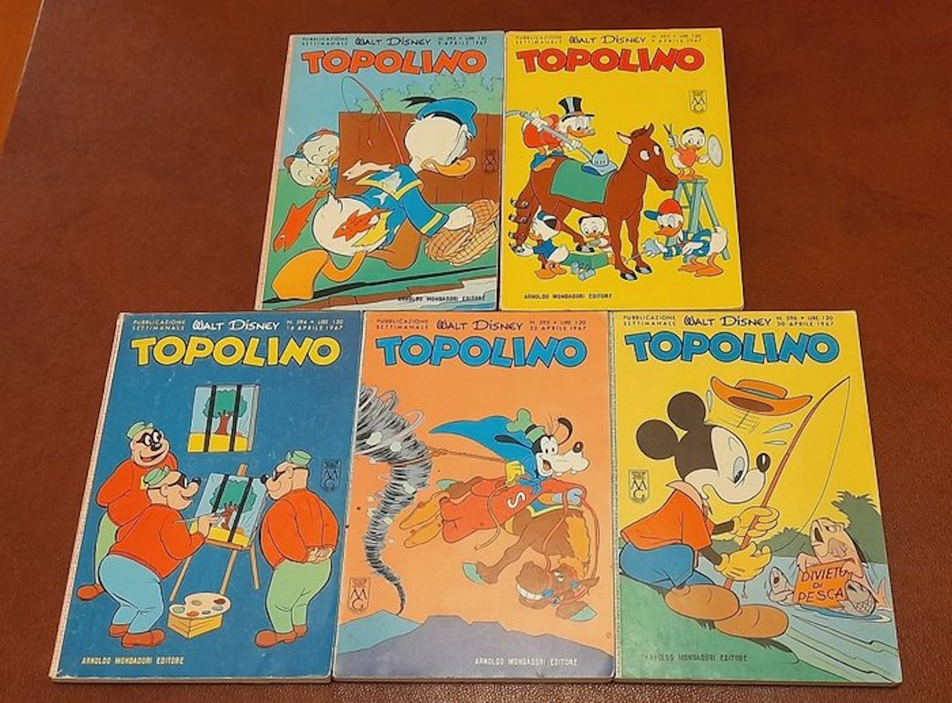 Topolino Libretto nn. 592/596 - 5 Comic - First edition