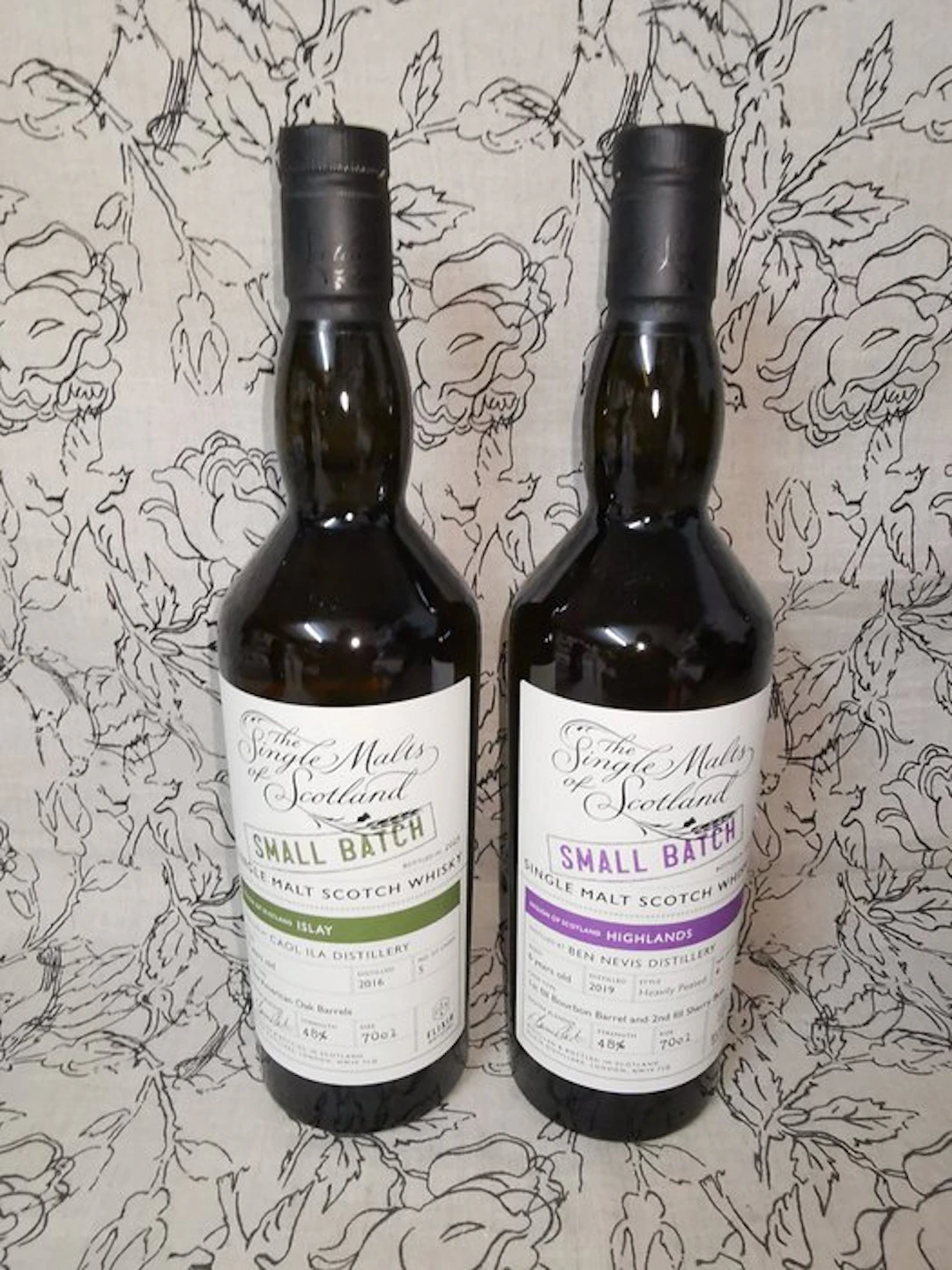 Caol Ila 2016 9yo New American Oak Barrels + Ben Nevis Peated 2019 6yo 1st Fill Bourbon The Single Malts of Scotland - 700 ml - 2 flaskor