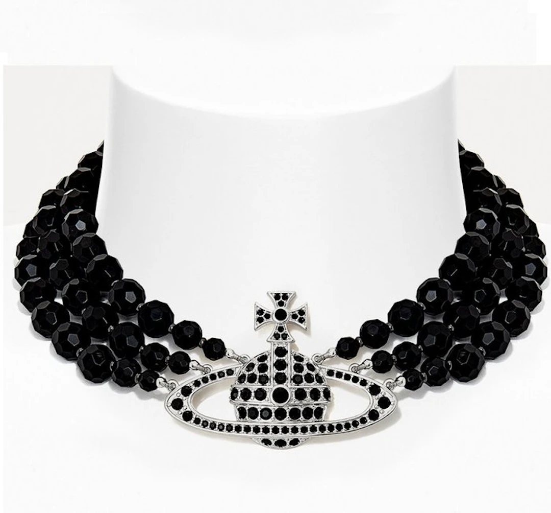 Vivienne Westwood - brass - Necklace - Messaline Three Row