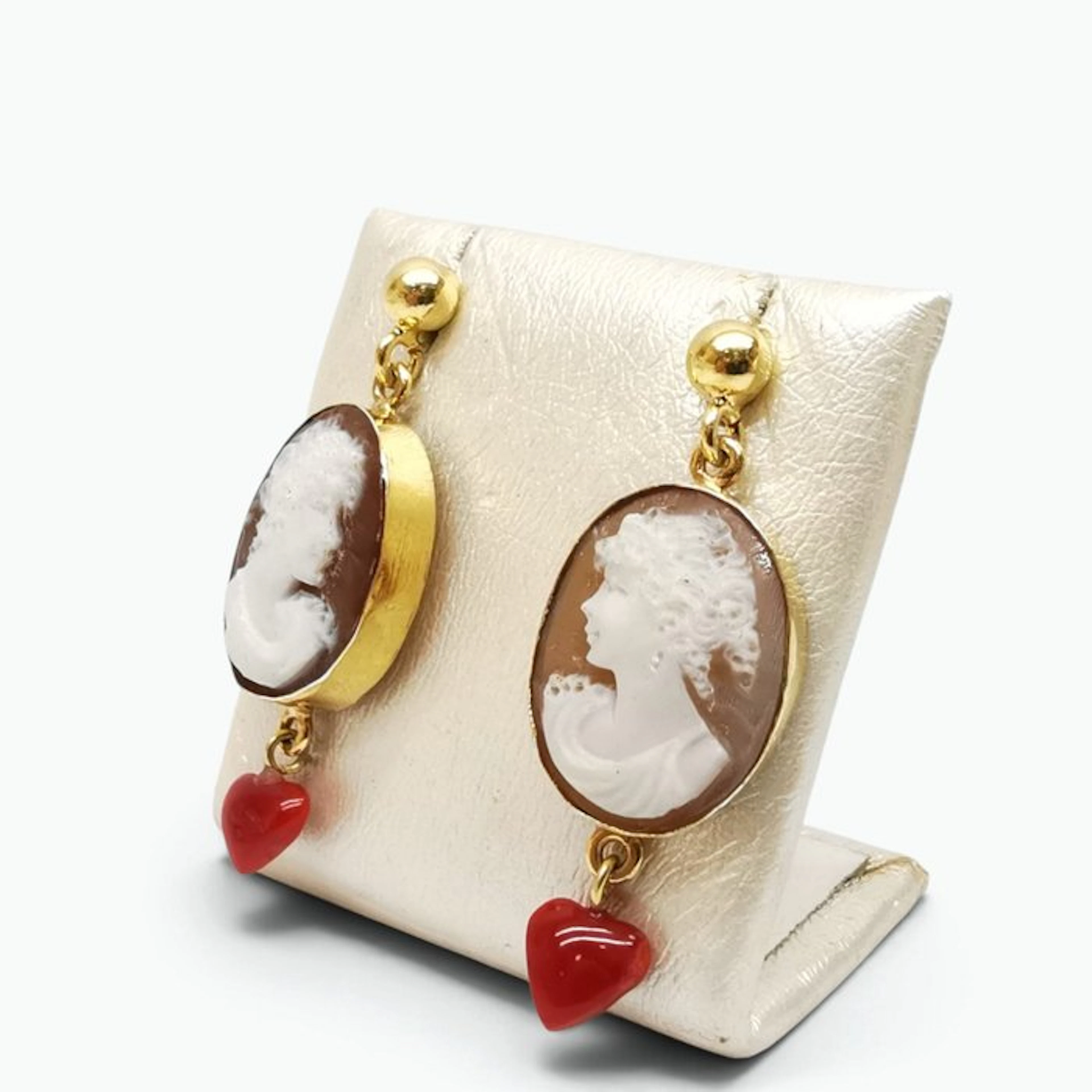 Coral - Sterling Silver 925 - Earrings - handmade