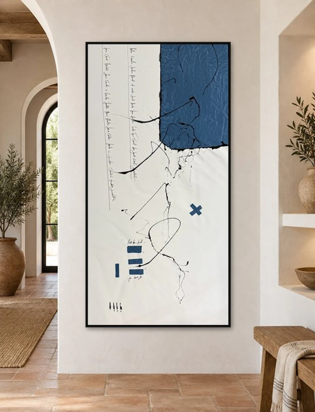 Laura Pinchete - Desestructura en azul. XXXL
