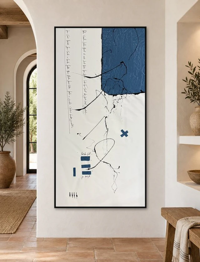 Laura Pinchete - Desestructura en azul. XXXL