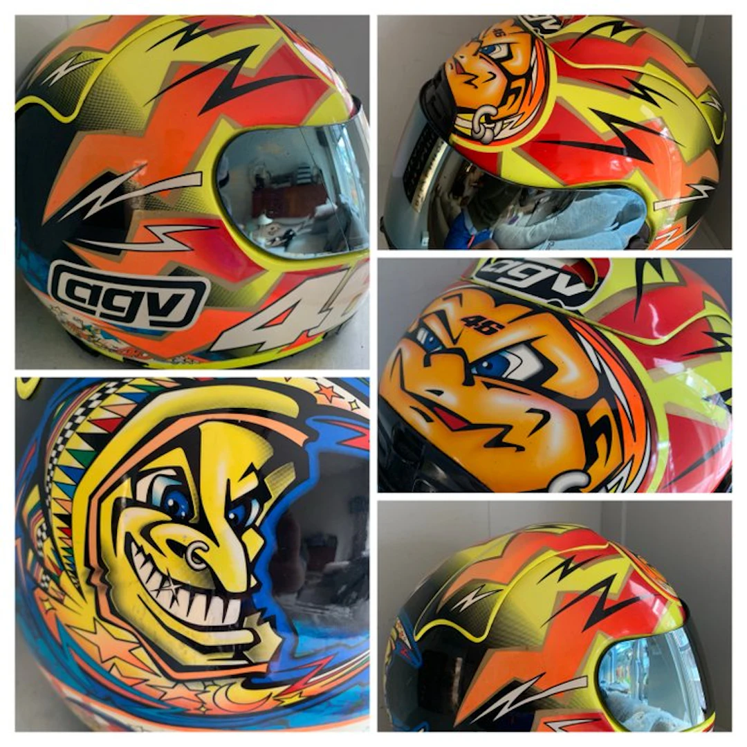 Exclusive Valentino Rossi VR46 - Soleluna 2001 helmet...