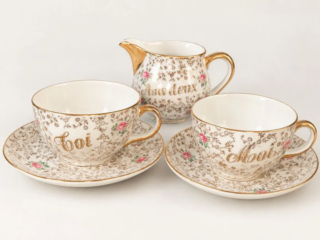 Villeroy & Boch - Coffee set (5) - Porcelain, Enamel - Duo cafe