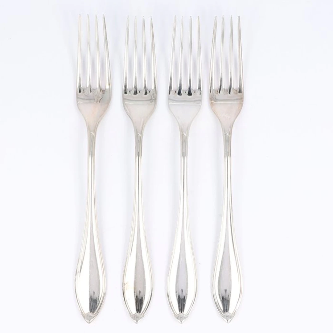 Robbe & Berking. Dinervork. Model Navette. - Fork (4) - .800 silver