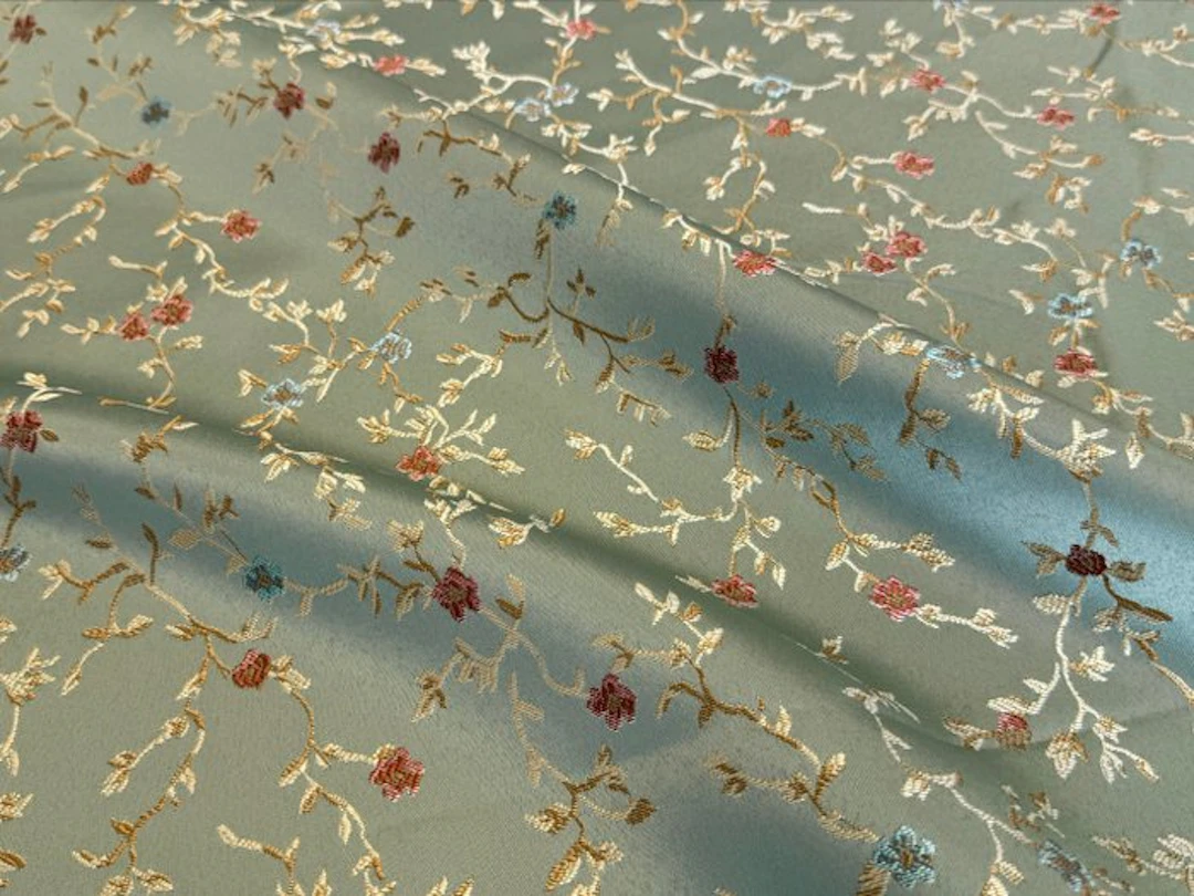 Exclusive GCFabrics – Floral Jacquard Fabric San Leucio...