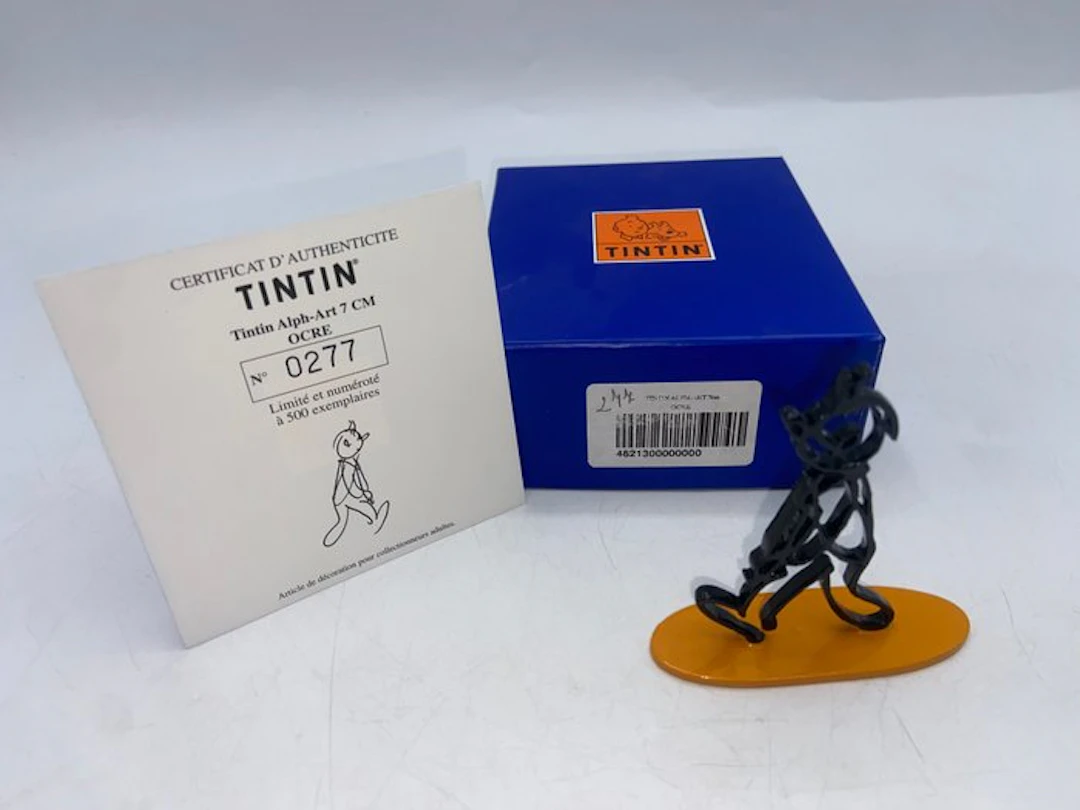 Moulinsart - Tintin - Alpha-Art 7 cm « Ocre » – Figurine...