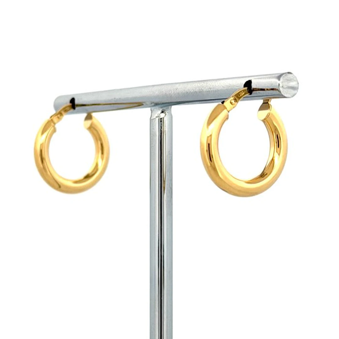 Earrings - 18 kt. Yellow gold - Made in Italy