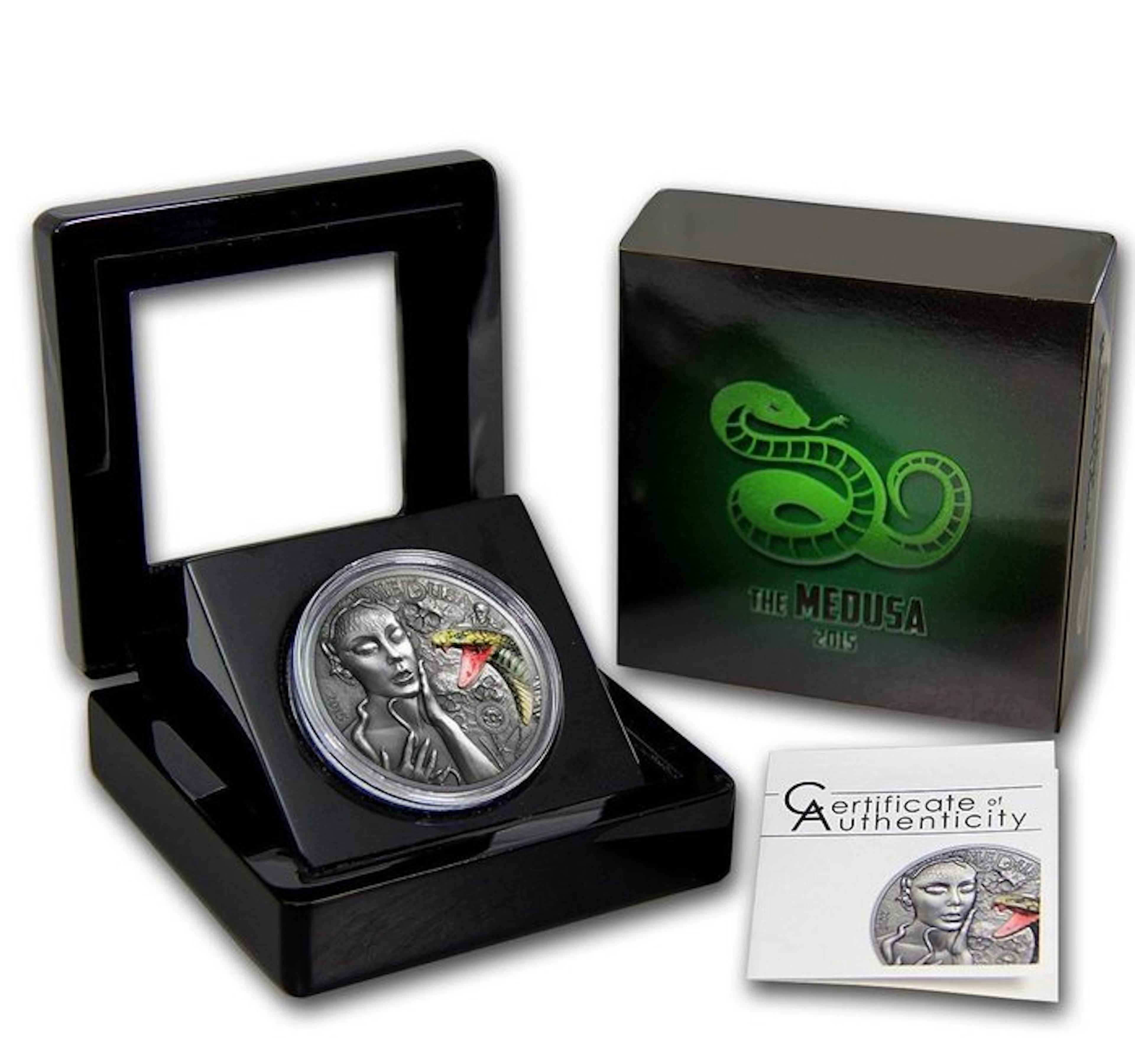 Palau. 10 Dollars 2015 Mythical Creatures - Medusa, 2 Oz (.999)