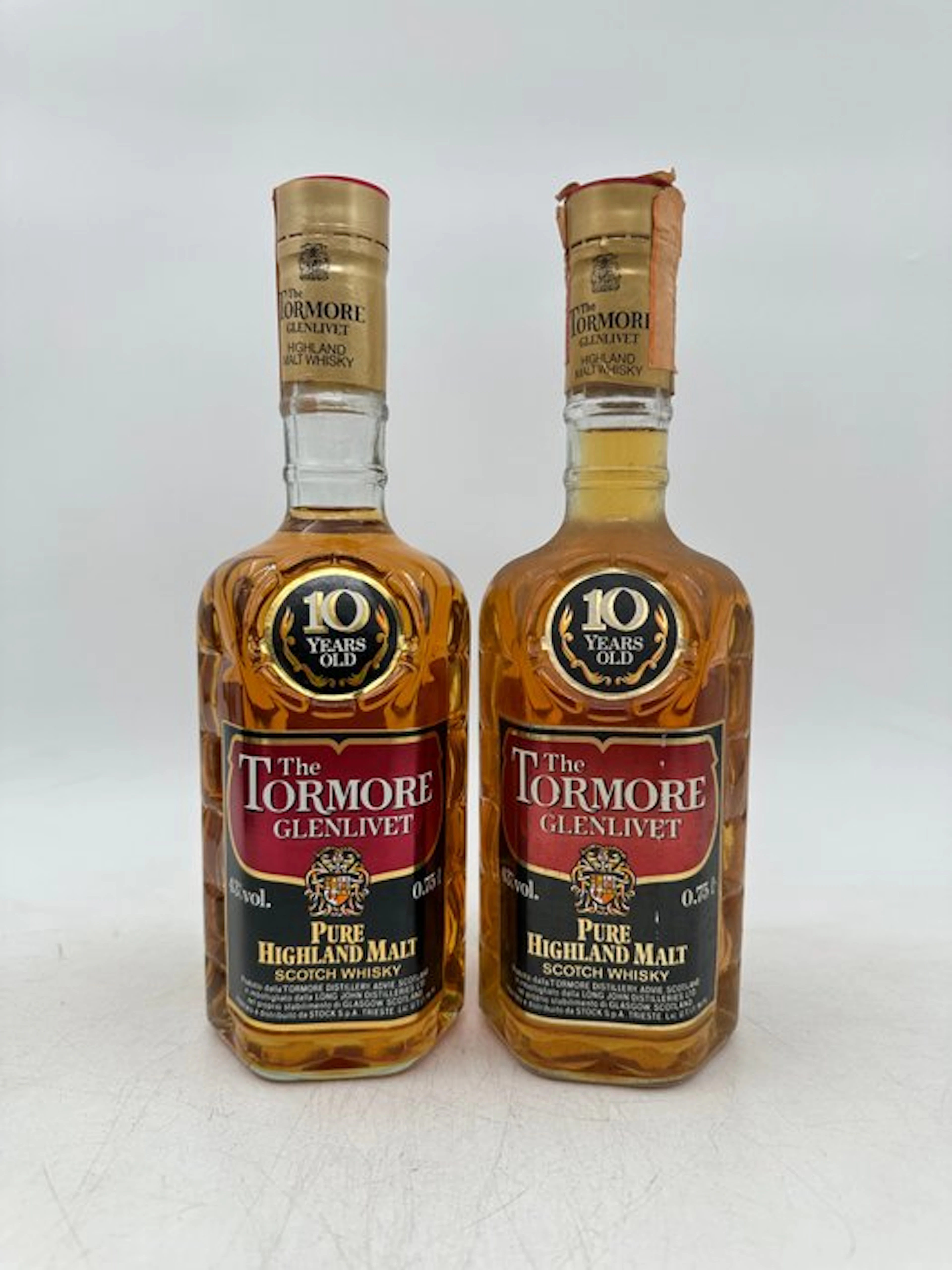 Tormore 10 years old - b. 1980s - 75cl - 2 bottles