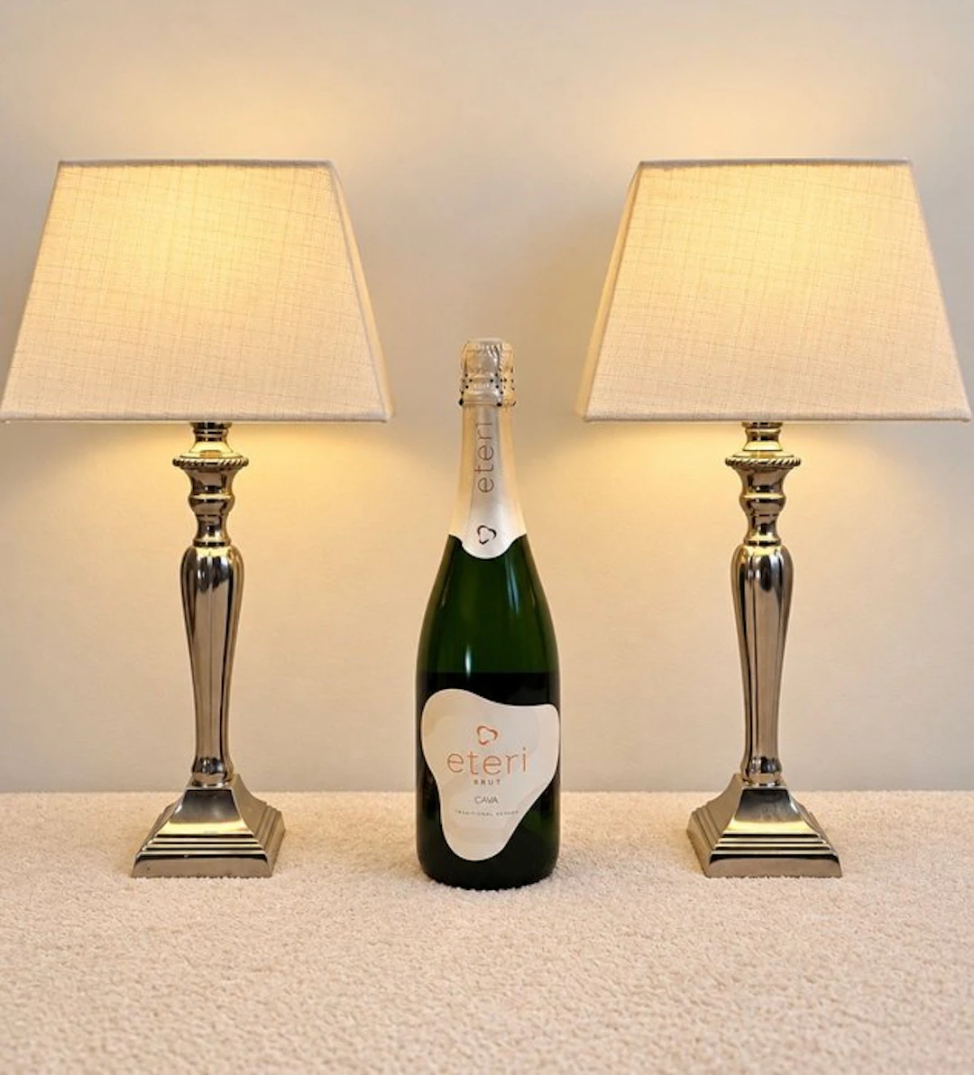 Lightmakers B.V. - Table lamp (2) - Diner Lamp - Chrome, Steel, Textile - Set