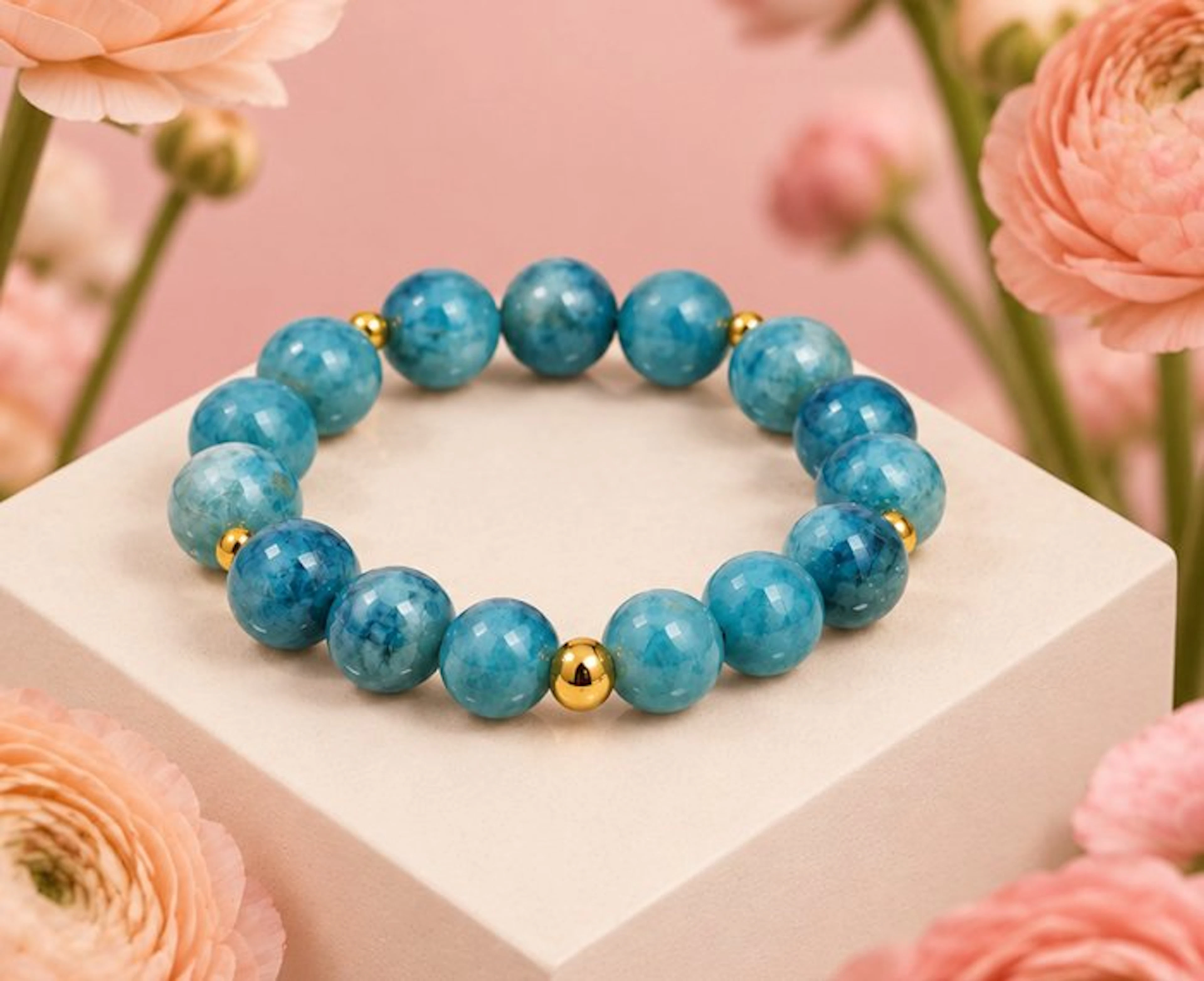 18-karat gold, Larimar - Bracelet
