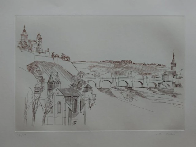 Otto Rohse (1925–2016) - Die alte Main-Brücke zu Würzburg