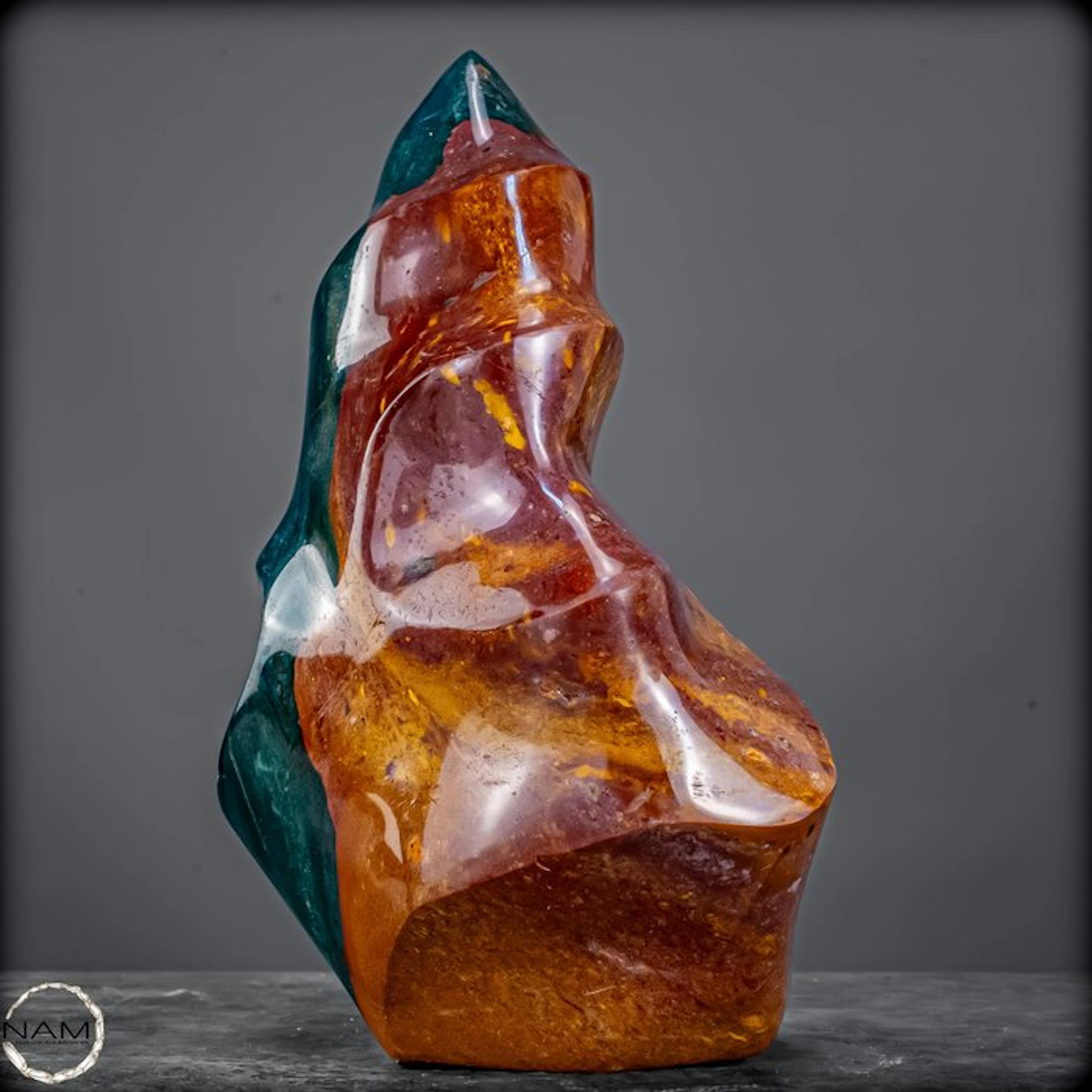 Natural agate jasper Flame from Madagascar- 2396.69 g