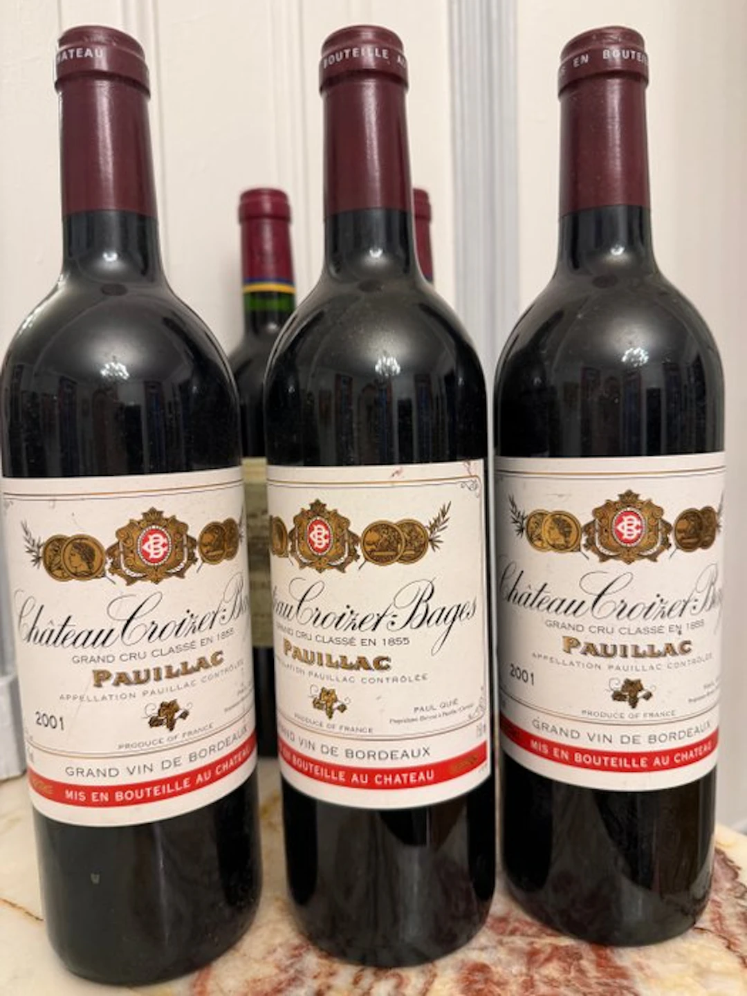 2001 Chateau Croizet Bages - Pauillac 5ème Grand Cru Classé - 3 Bottles (0.75L)