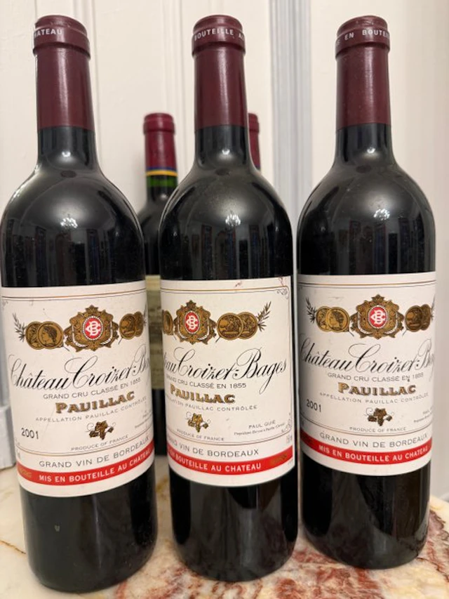 2001 Chateau Croizet Bages - Pauillac 5ème Grand Cru Classé - 3 Bottles (0.75L)