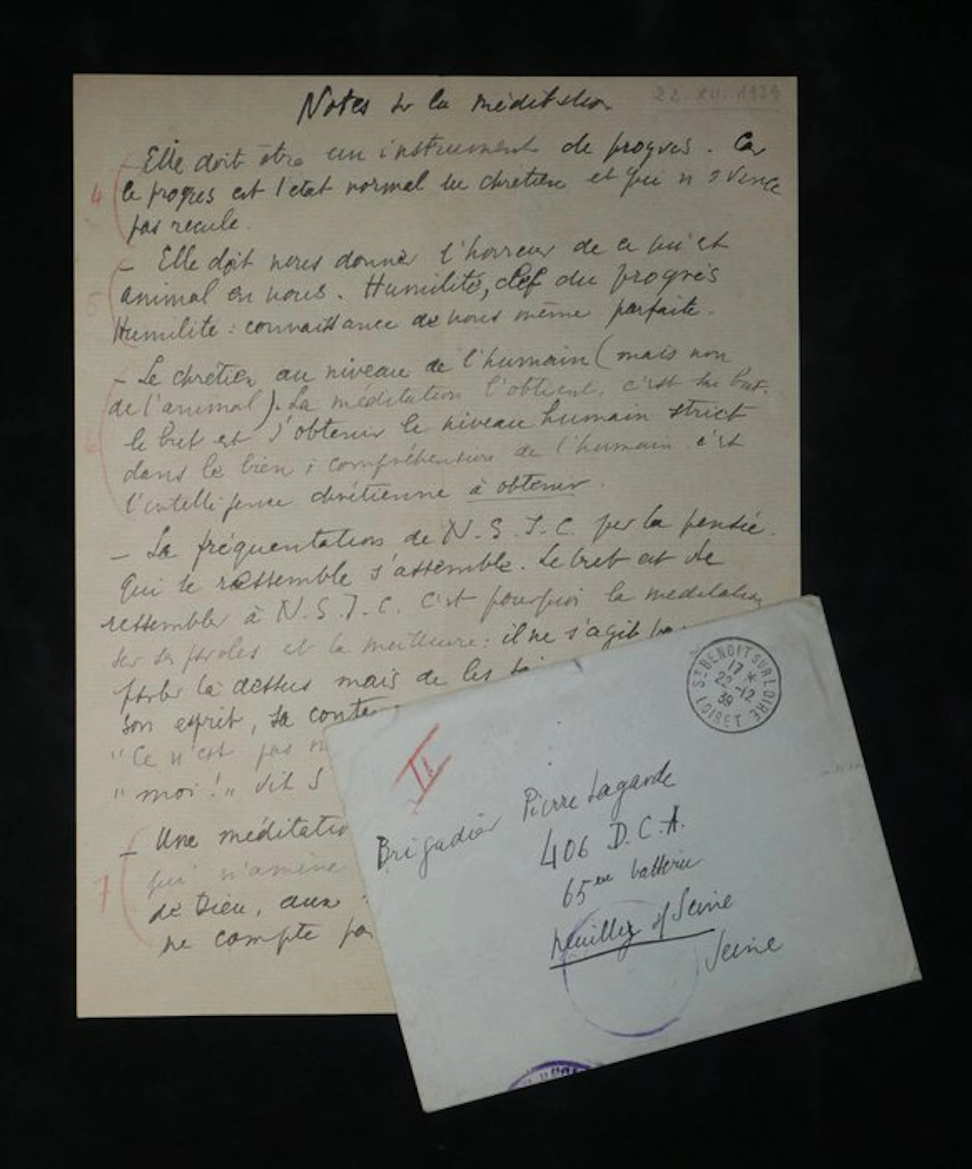 Max Jacob - Mystique et Martyr - Manuscrit autographe...
