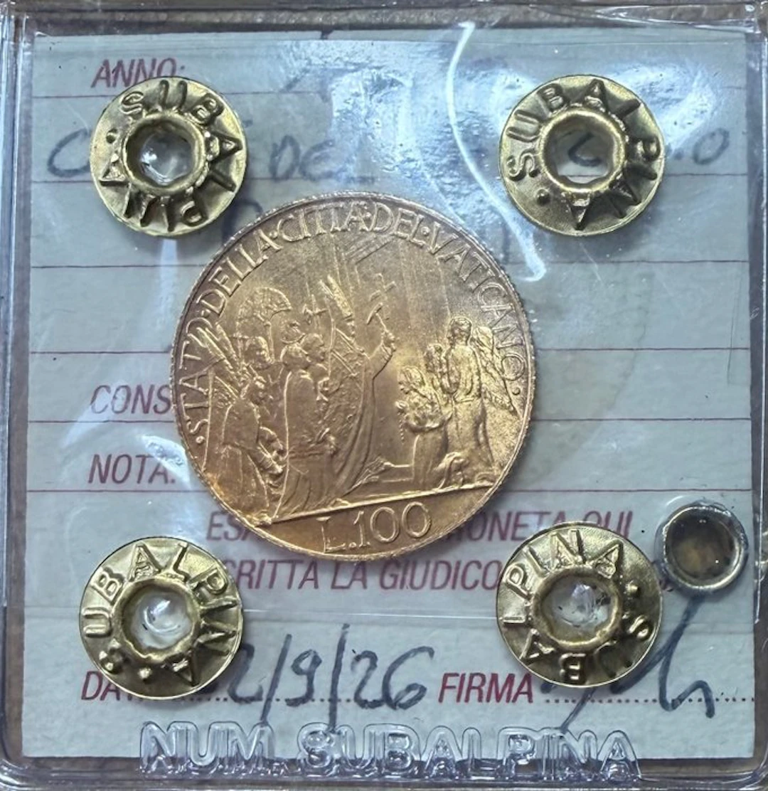 Vatican. Pio XII. 100 Lire 1950 Giubileo