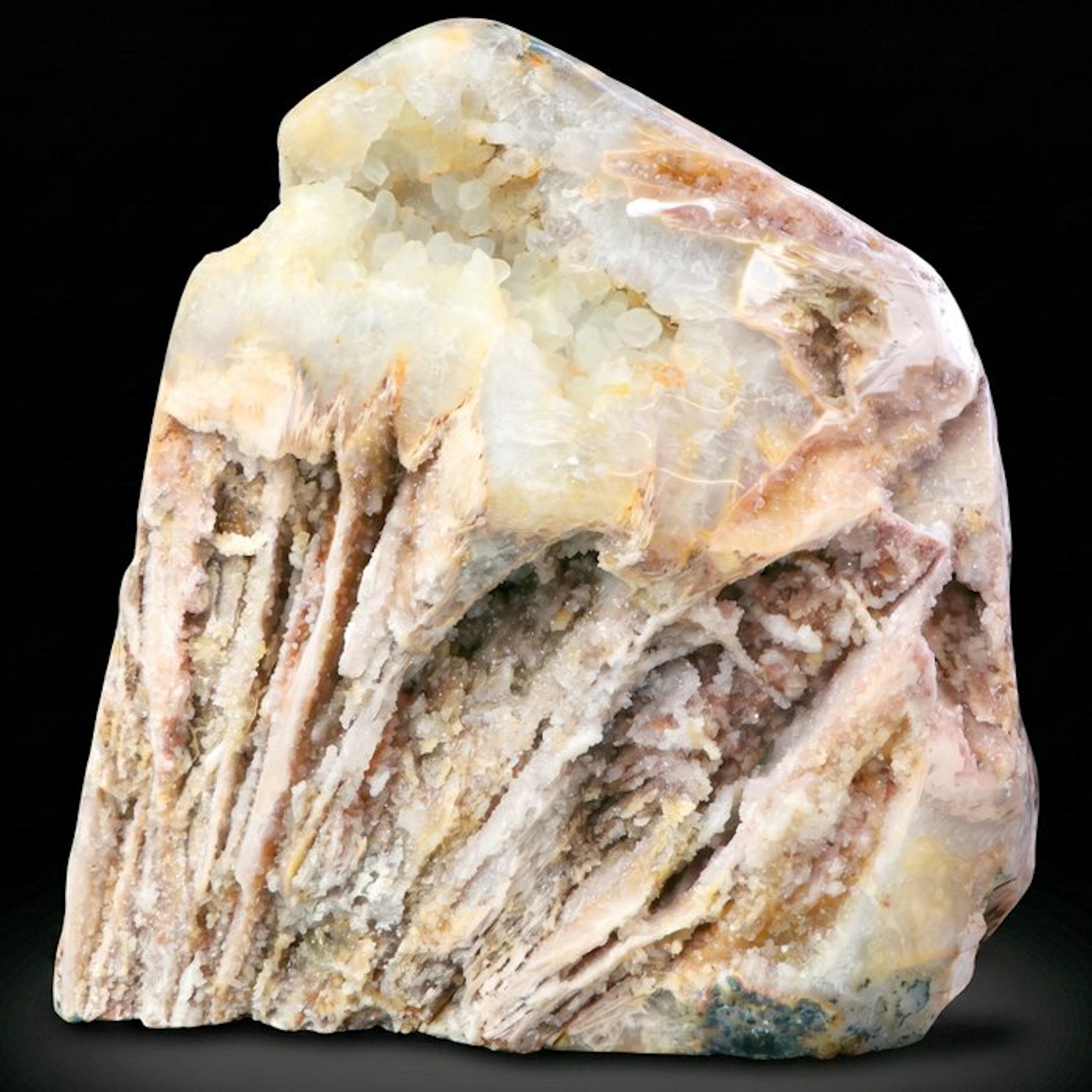 Fully Polished - Pink Amethyst - 32x29x15 cm - Geode- 12 kg