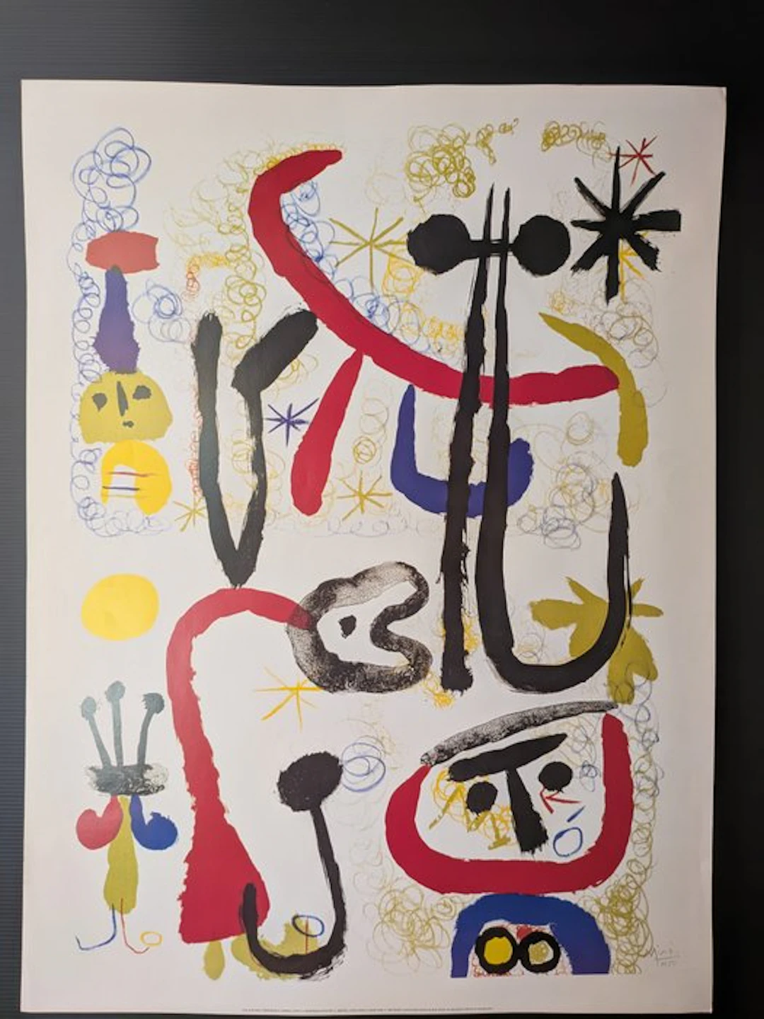 Joan Miró (after) - G.Weaterman/Artothex c 1998 - Personnage et animaux