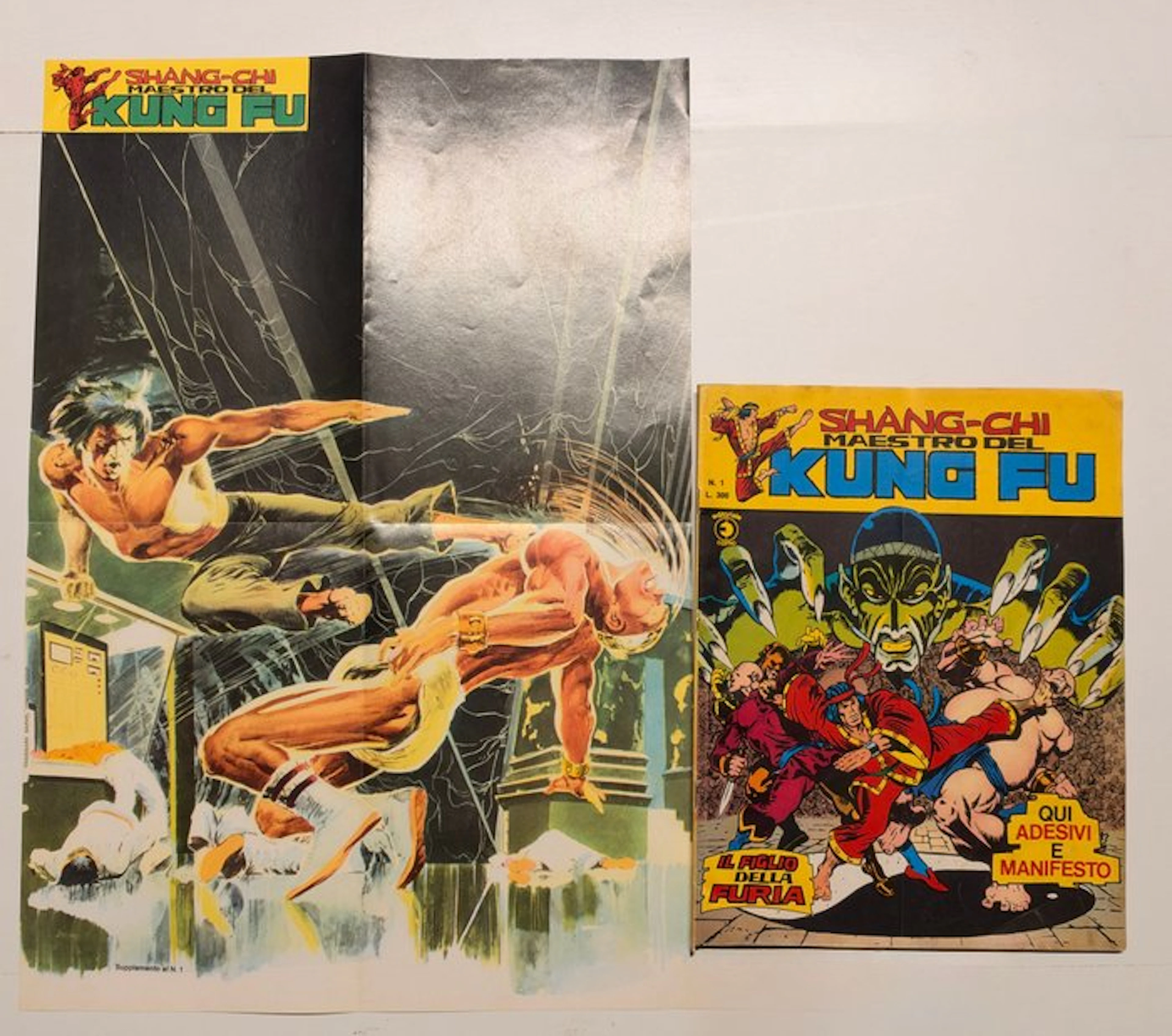 Shang-Chi n. 1 con poster - 1 Comic - First edition - 1975
