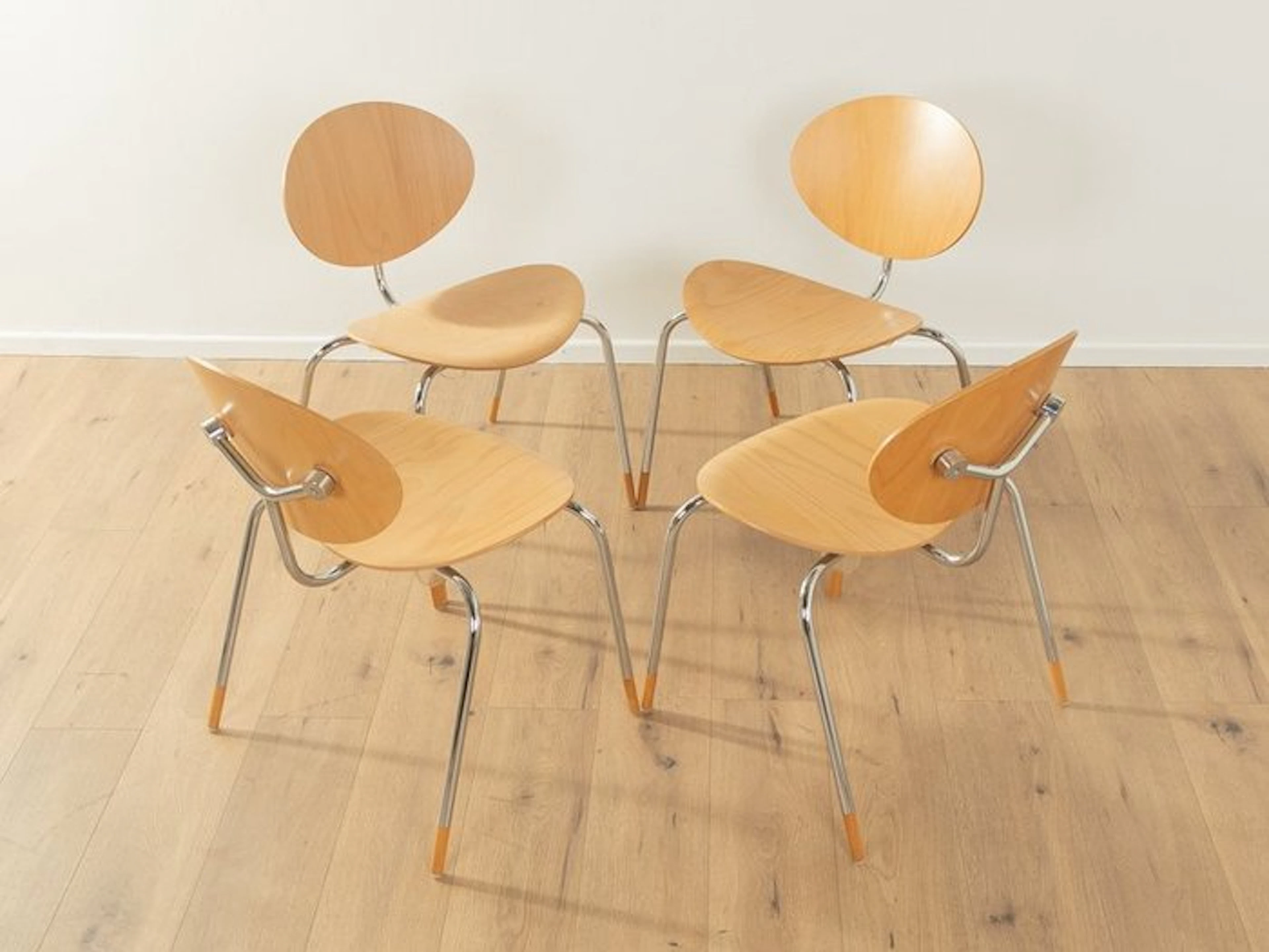 Flototto - Chair (4) - Plywood, Beech - Mosquito Dining Chairs