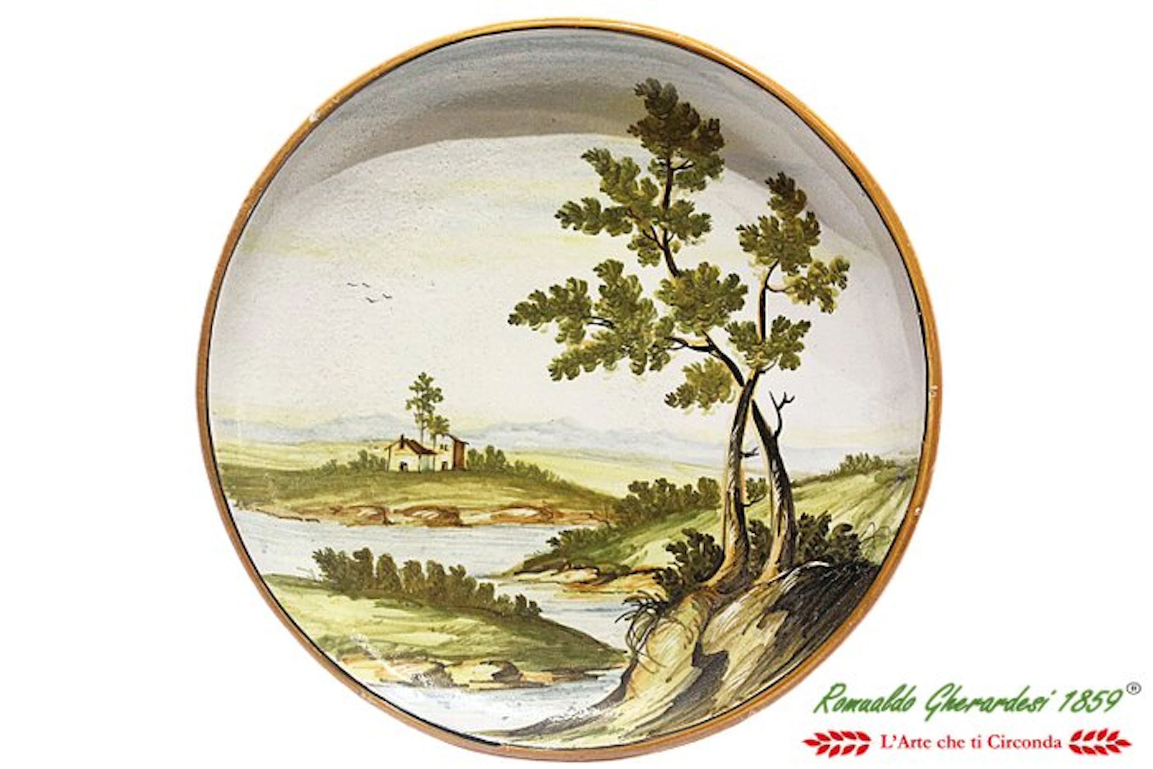 Maiolica di Castelli Piatto ''Grande misura'' 30 cm...